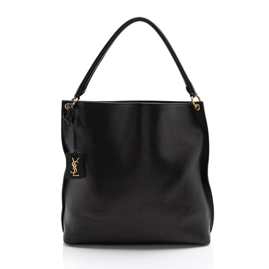Saint Laurent Calfskin Tag Hobo (SHF-Kfbwfp)