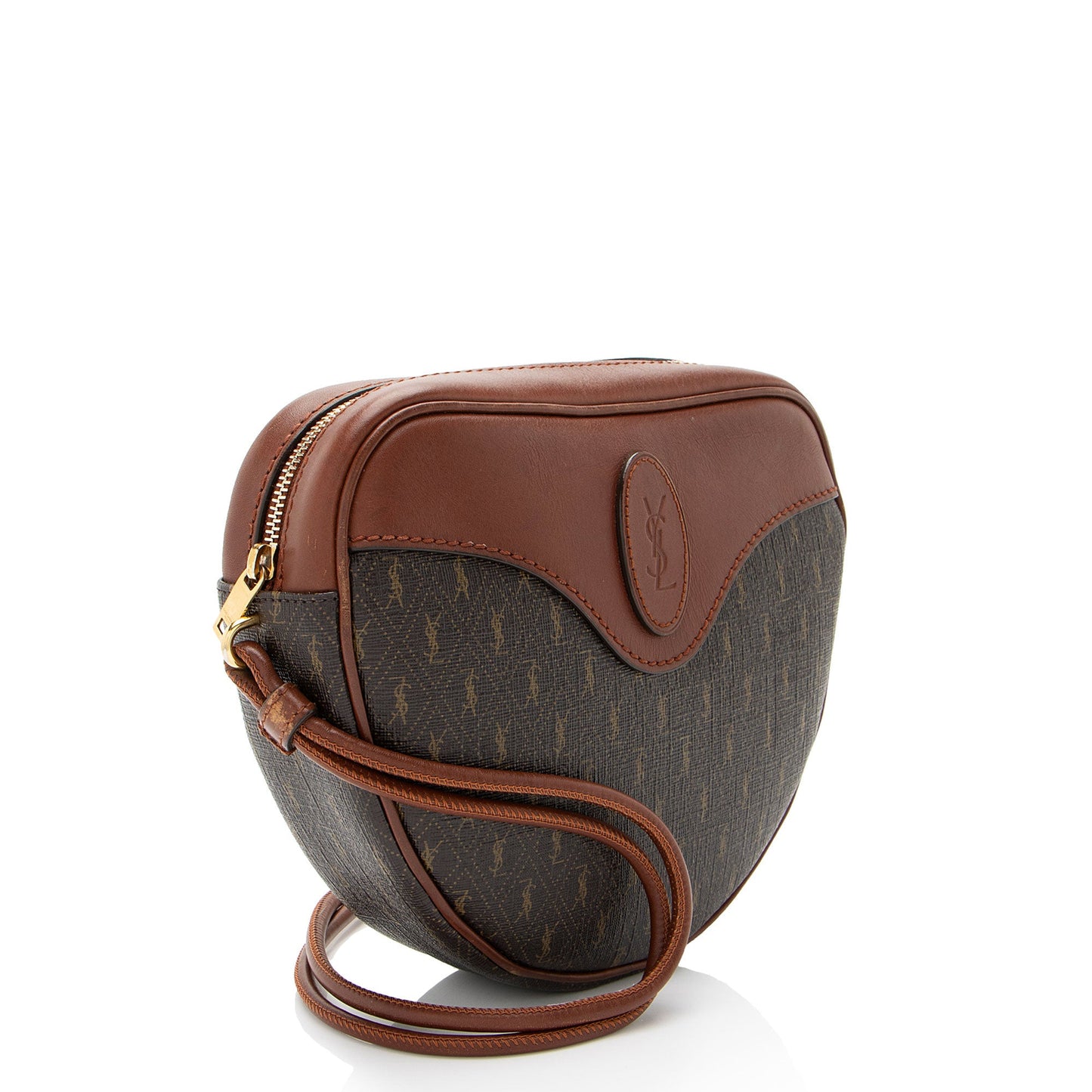 Saint Laurent Le Monogram Canvas Calfskin Sac Coeur Crossbody (SHF-IzwoNK)