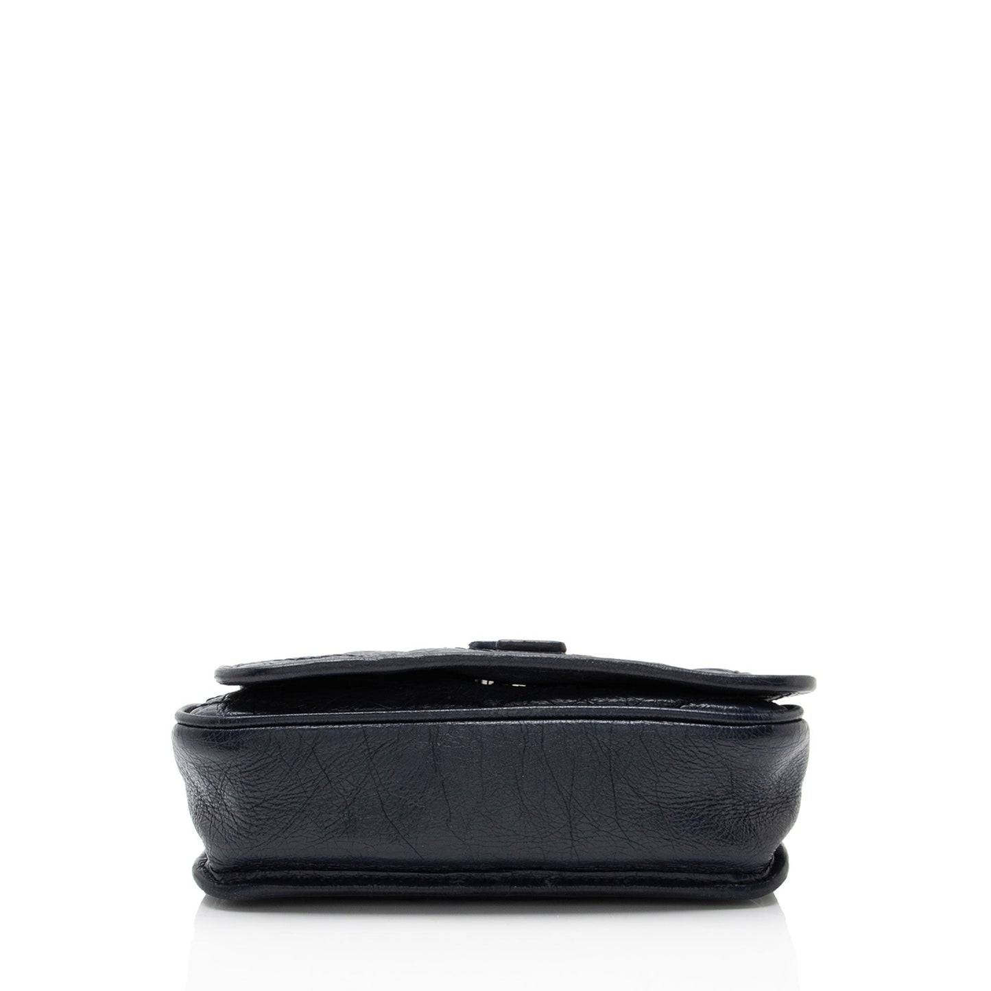 Saint Laurent Crinkled Calfskin Monogram Niki Chain Wallet