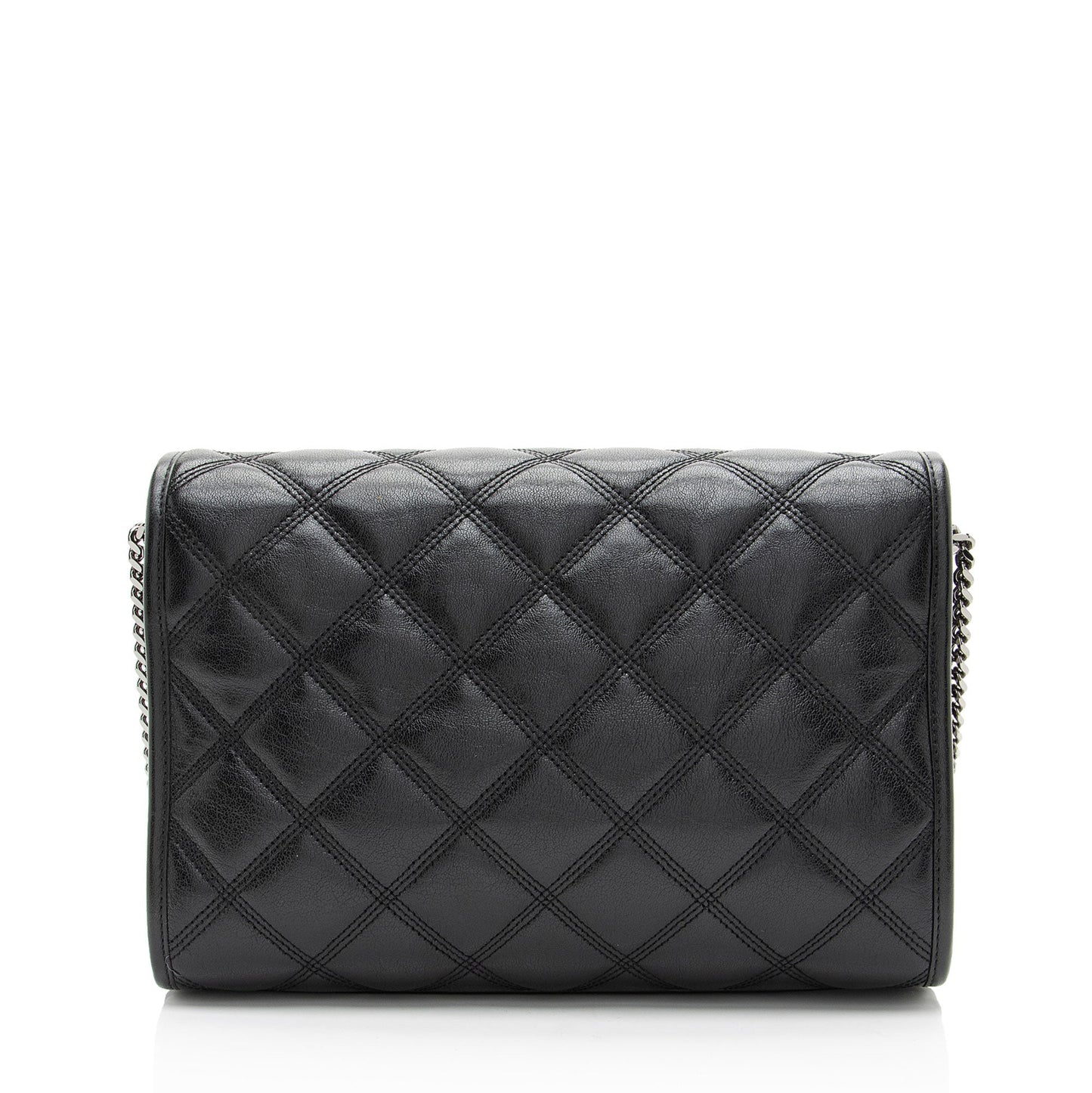 Saint Laurent Diamond Quilted Leather Monogram Becky Small Shoulder Bag