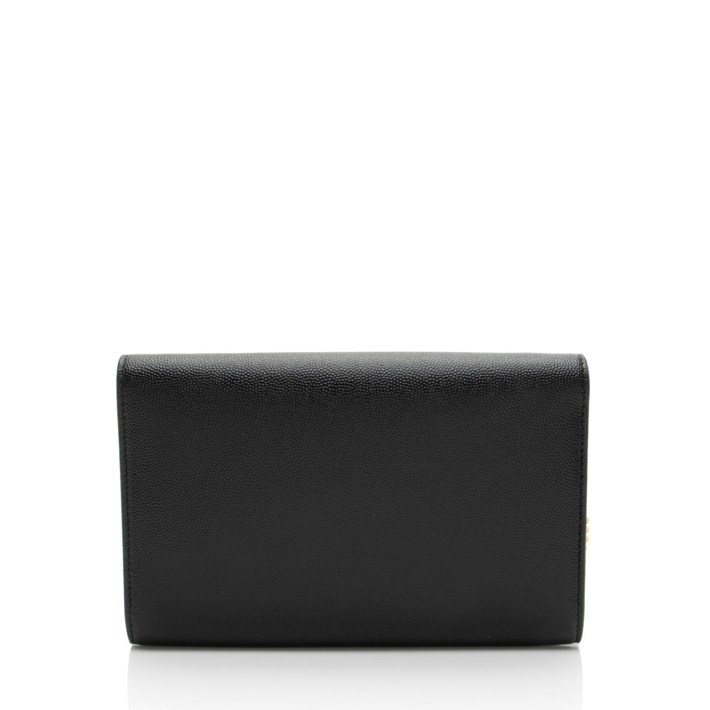 Saint Laurent Grain De Poudre Monogram Uptown Chain Wallet