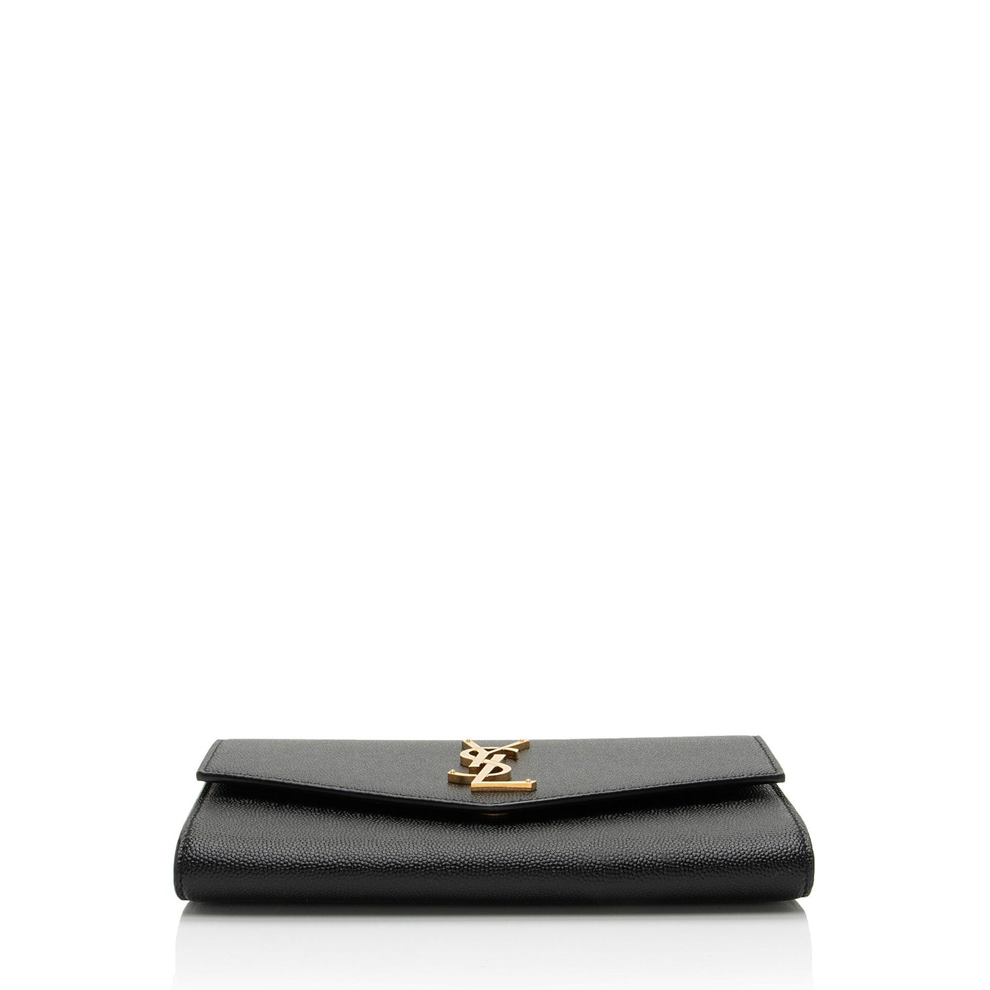 Saint Laurent Grain De Poudre Monogram Uptown Chain Wallet