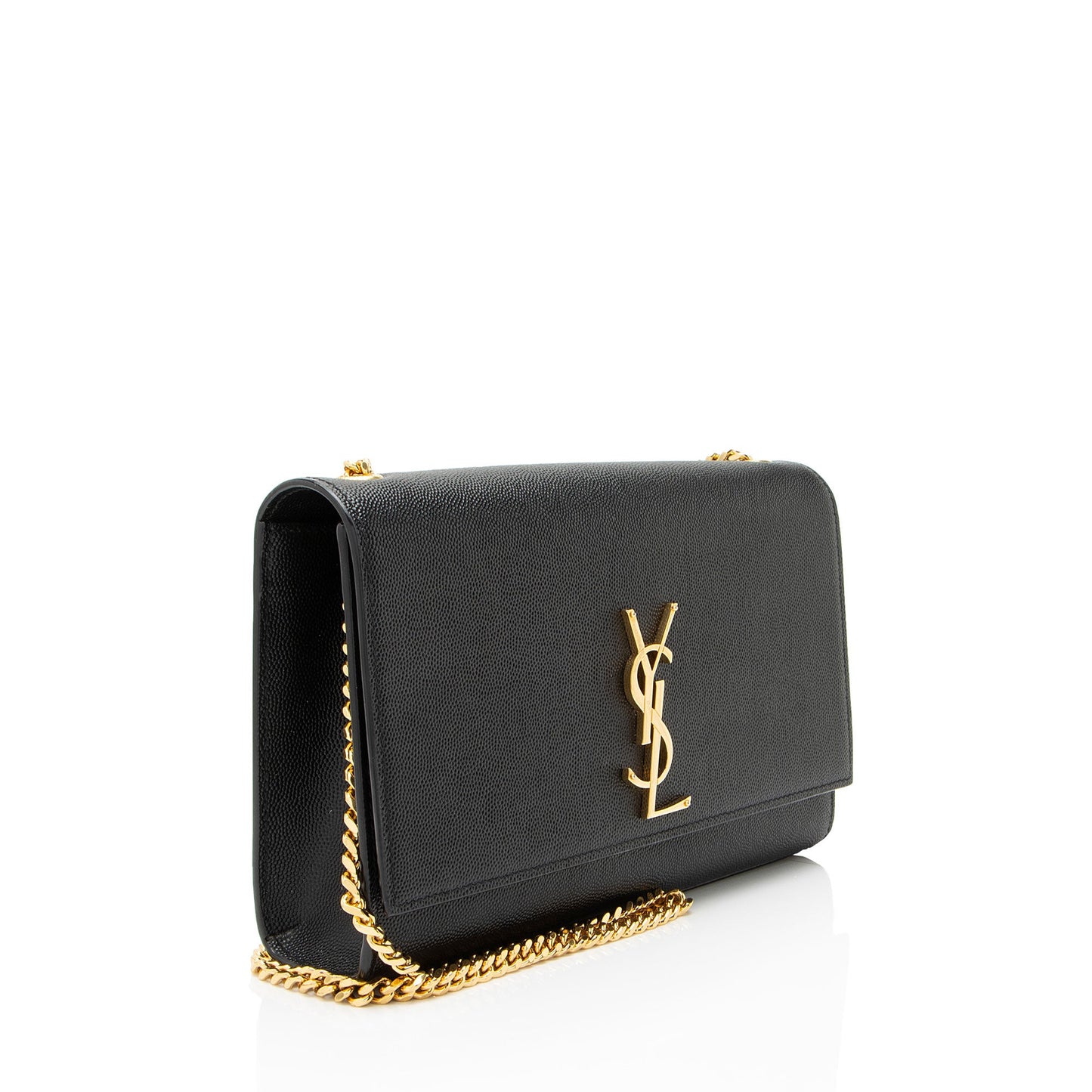 Saint Laurent Grain de Poudre Monogram Kate Medium Shoulder Bag