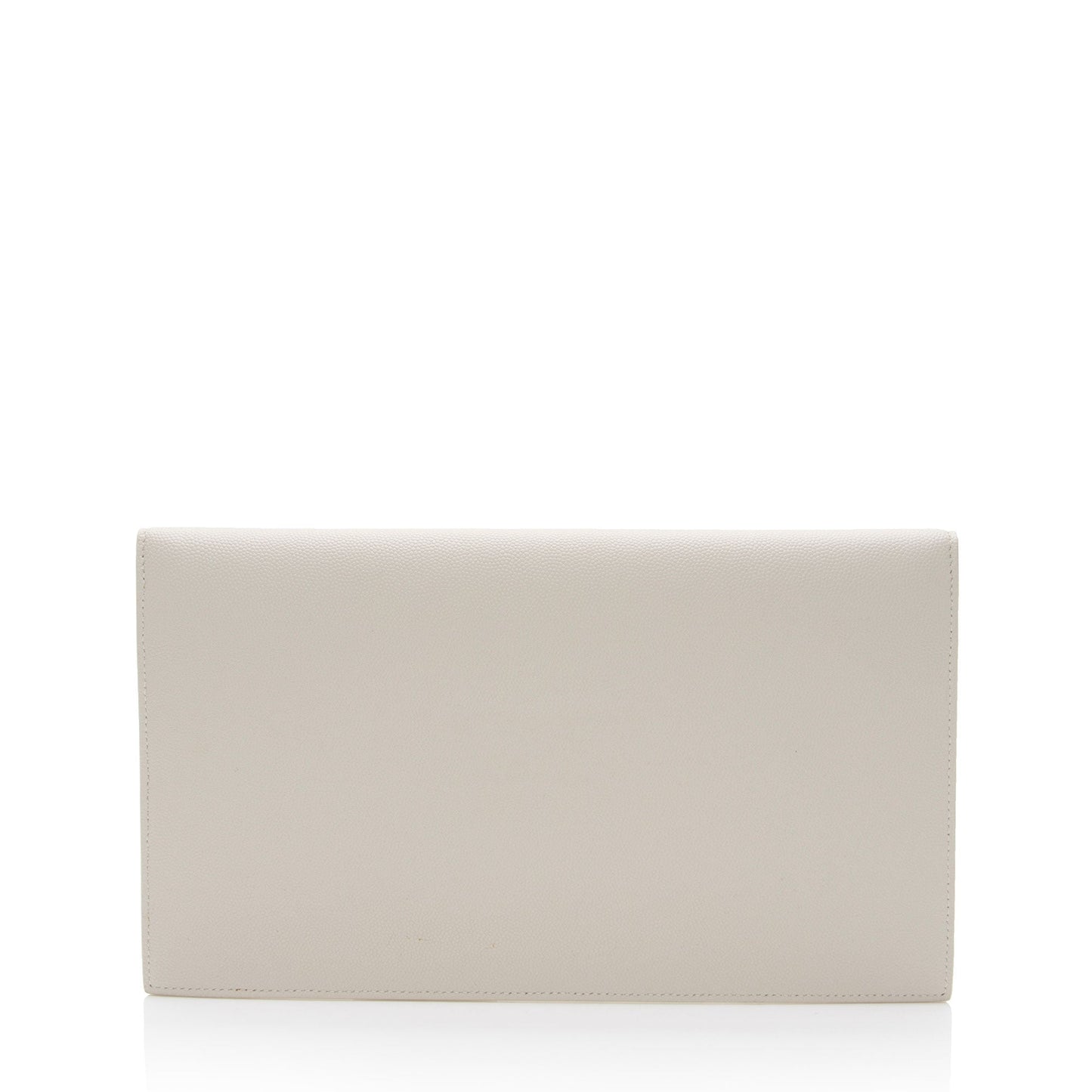 Saint Laurent Grain de Poudre Monogram Uptown Envelope Clutch (SHF-I4jwEP)