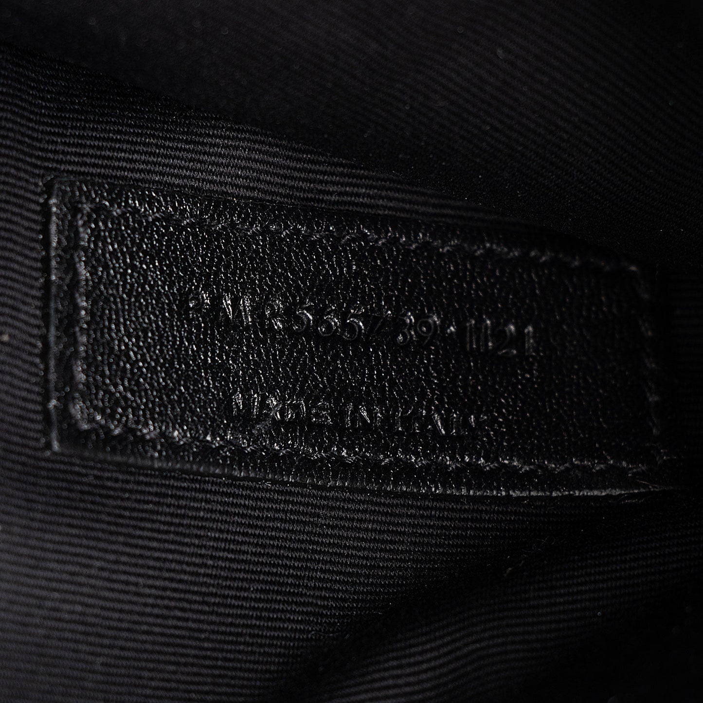 Saint Laurent Grain de Poudre Monogram Uptown Envelope Clutch (SHF-I4jwEP)