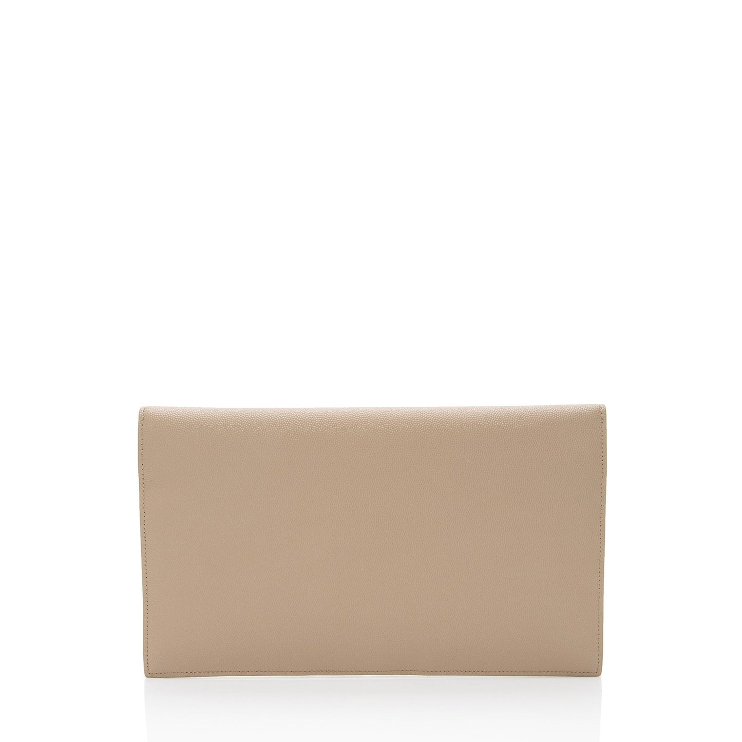 Saint Laurent Grain de Poudre Monogram Uptown Envelope Clutch (SHF-b2iDEy)
