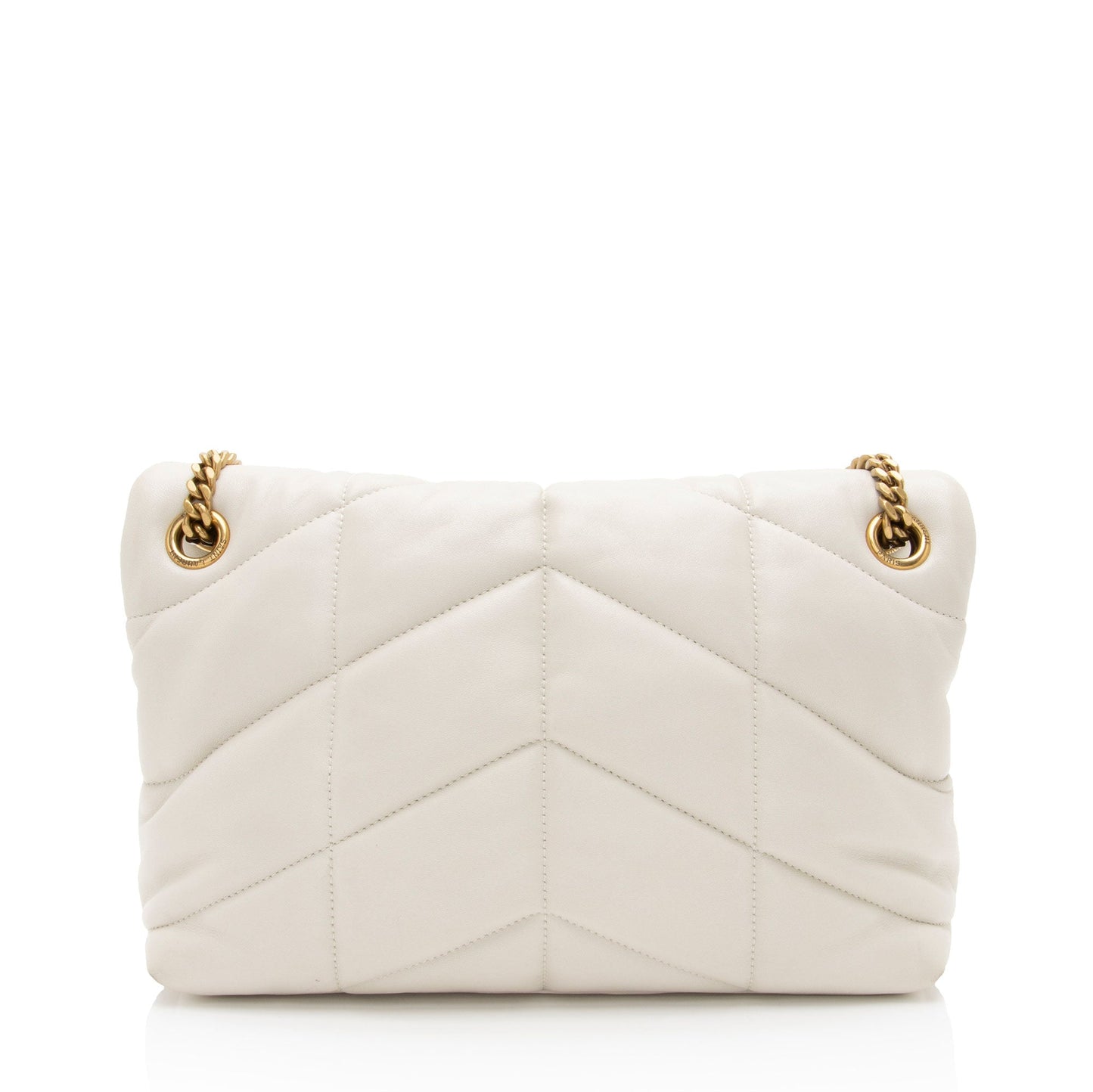 Saint Laurent Lambskin Monogram Puffer LouLou Small Shoulder Bag