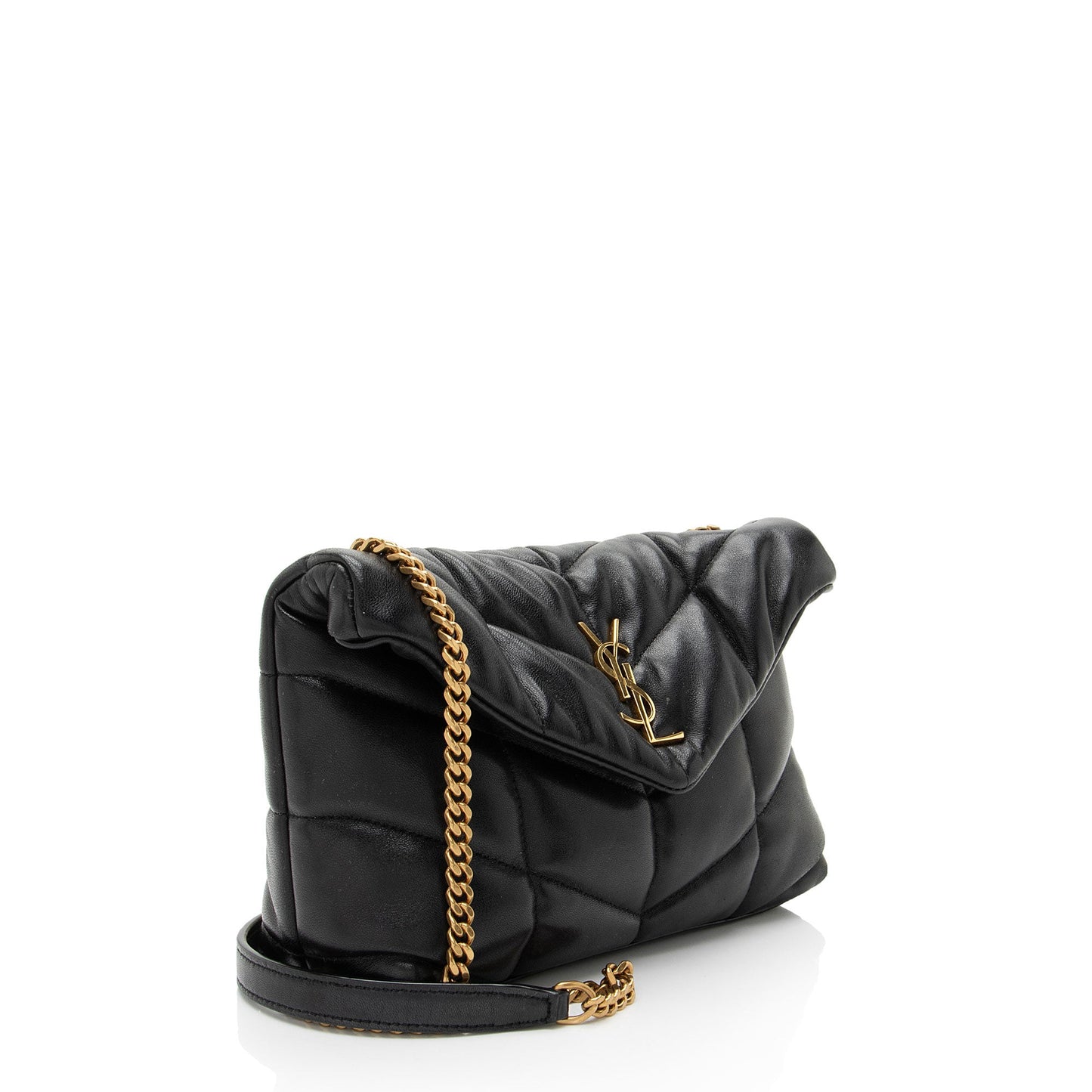 Saint Laurent Lambskin Monogram Puffer LouLou Toy Shoulder Bag