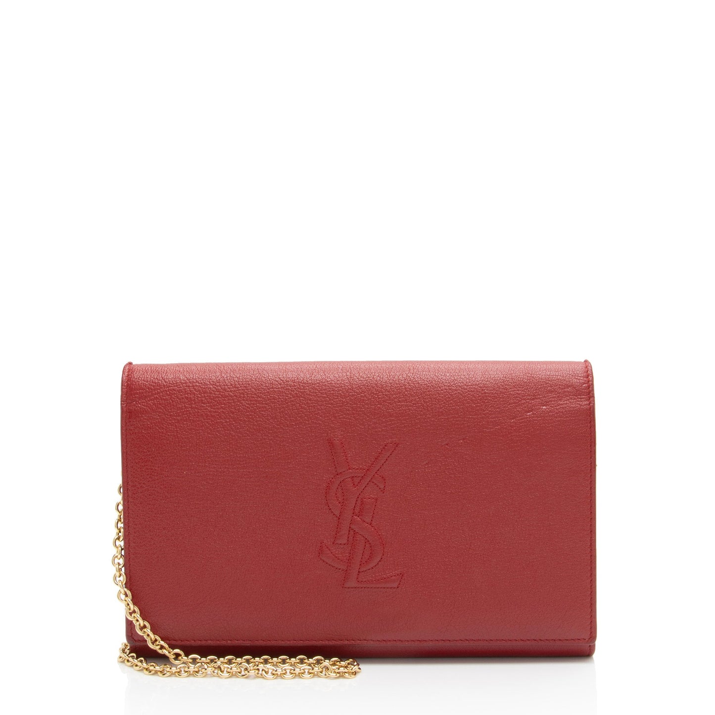 Saint Laurent Leather Belle de Jour Chain Wallet (SHF-IinJeF)