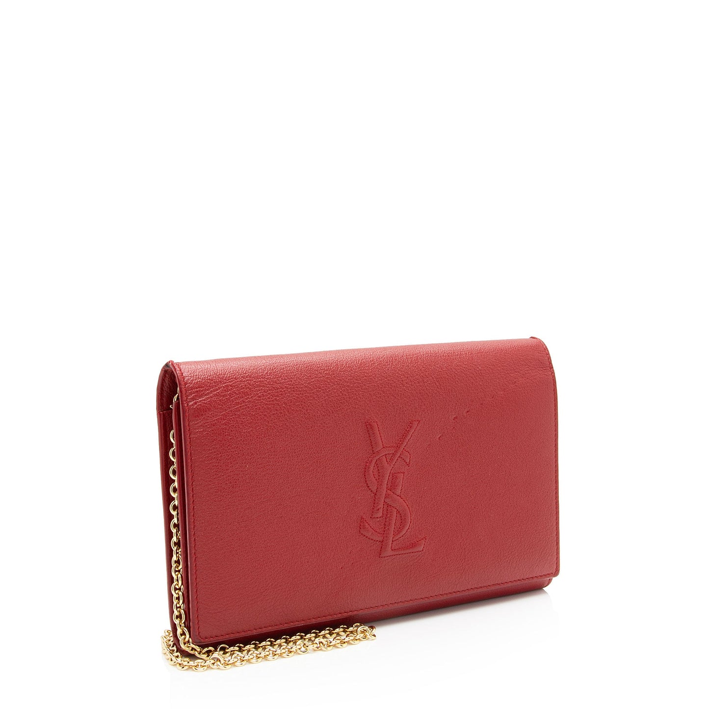 Saint Laurent Leather Belle de Jour Chain Wallet (SHF-IinJeF)
