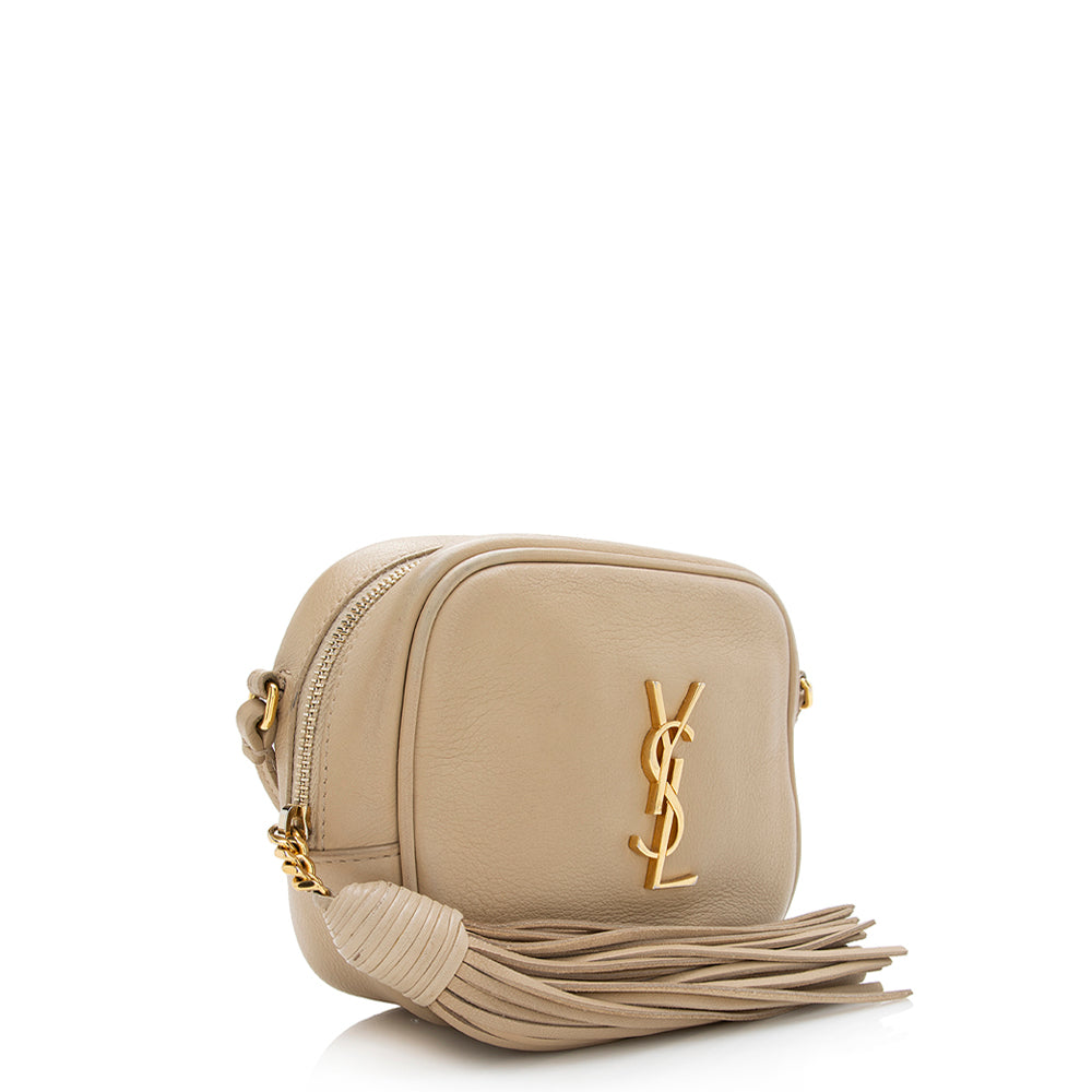 Saint Laurent Leather Blogger Bag (SHF-21216)