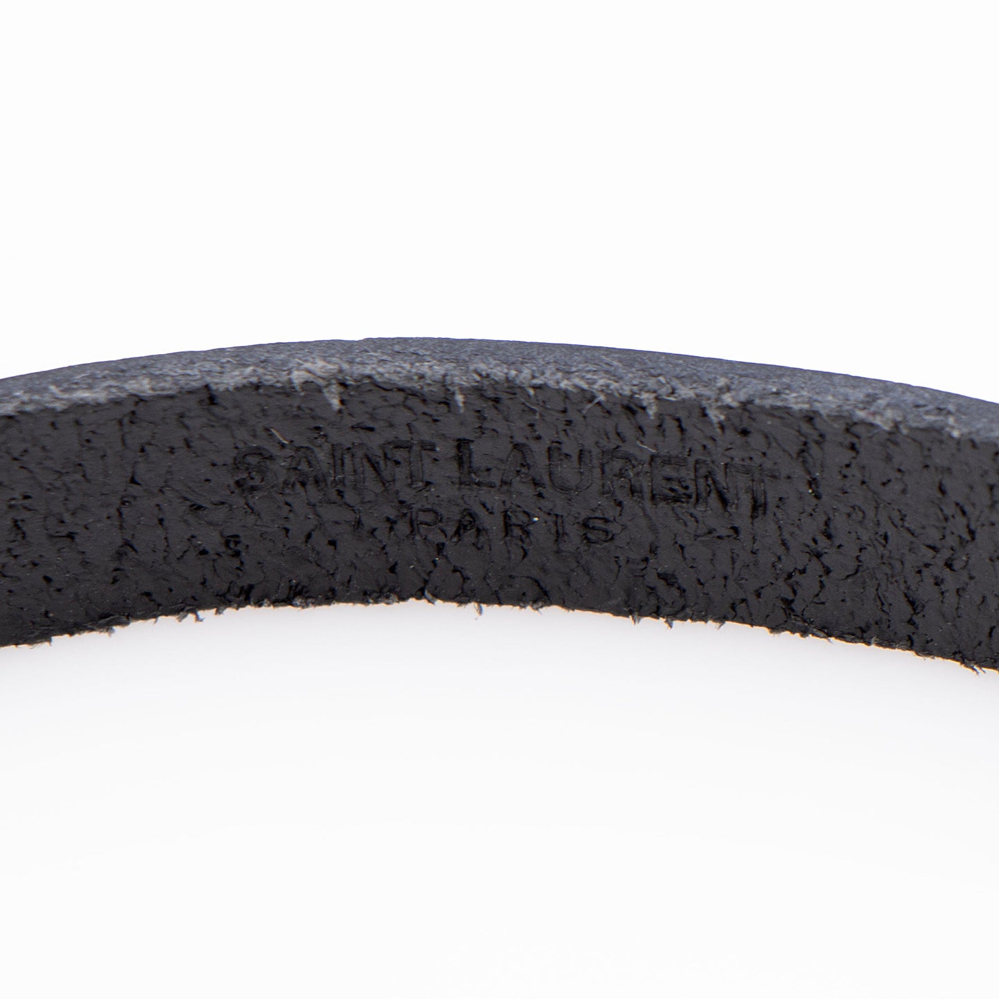 Saint Laurent Leather Monogram Double Wrap Bracelet (SHF-ojgNrH)