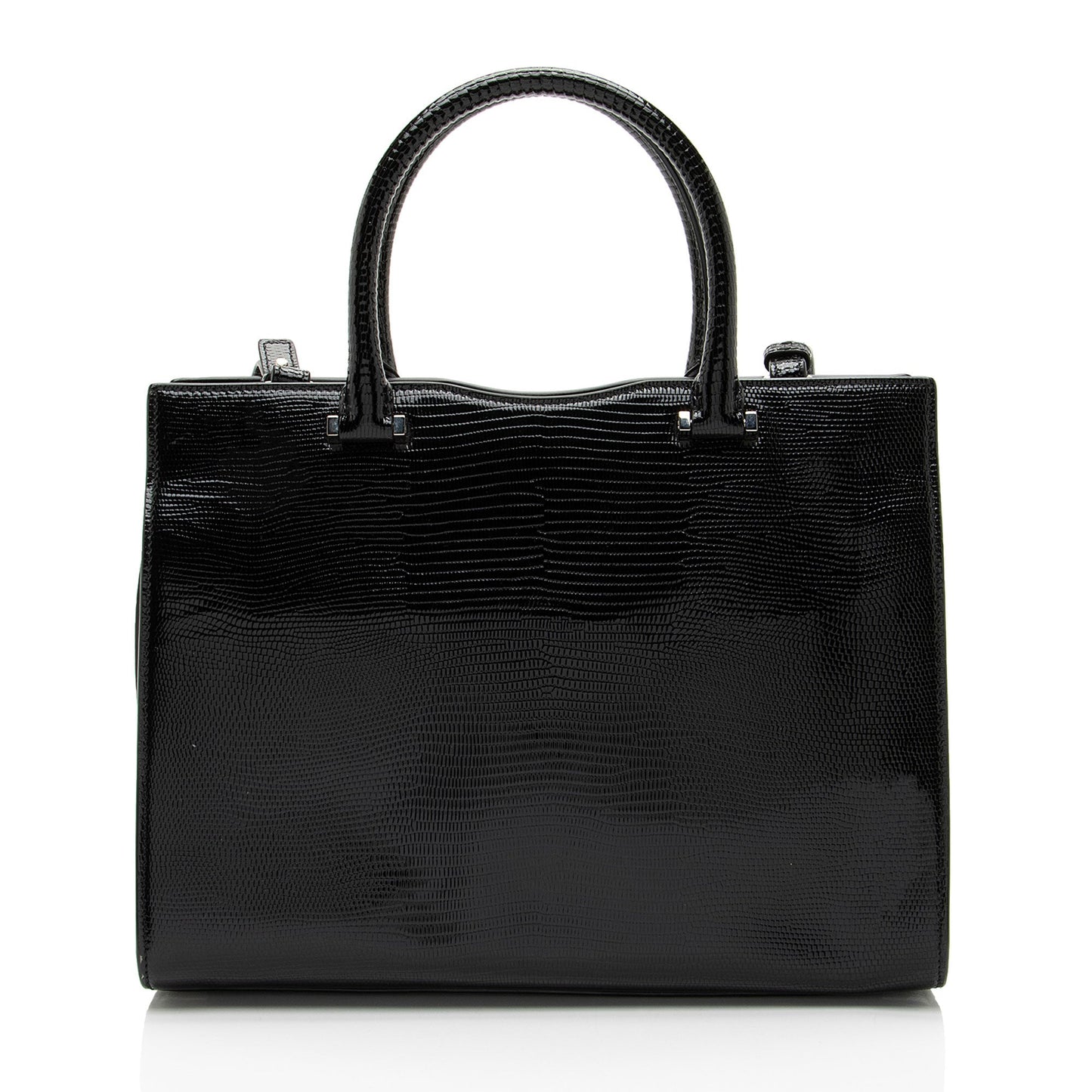 Saint Laurent Lizard Embossed Monogram Uptown Medium Tote