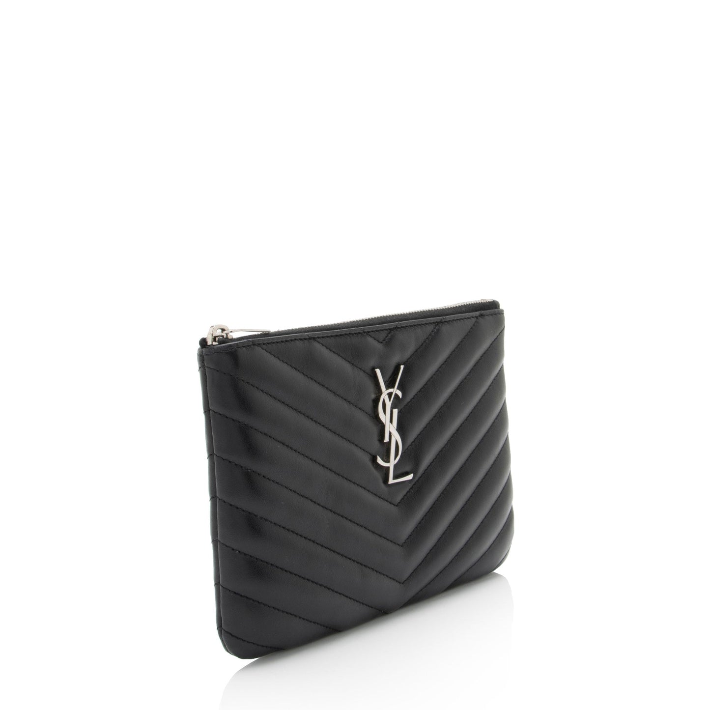 Saint Laurent Matelasse Calfskin Jolie Pouch (SHF-L9nPVy)