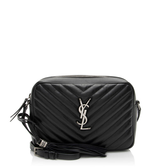 Saint Laurent Matelasse Calfskin Monogram Lou Camera Bag (SHF-jB3wqK)