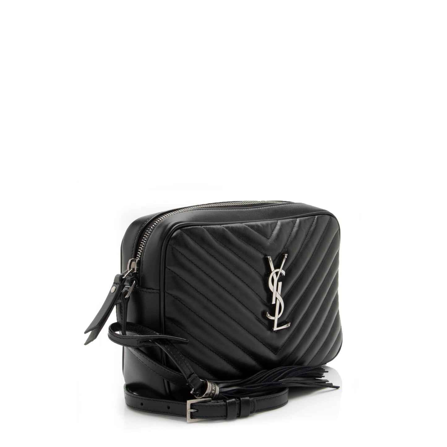 Saint Laurent Matelasse Calfskin Monogram Lou Camera Bag (SHF-jB3wqK)
