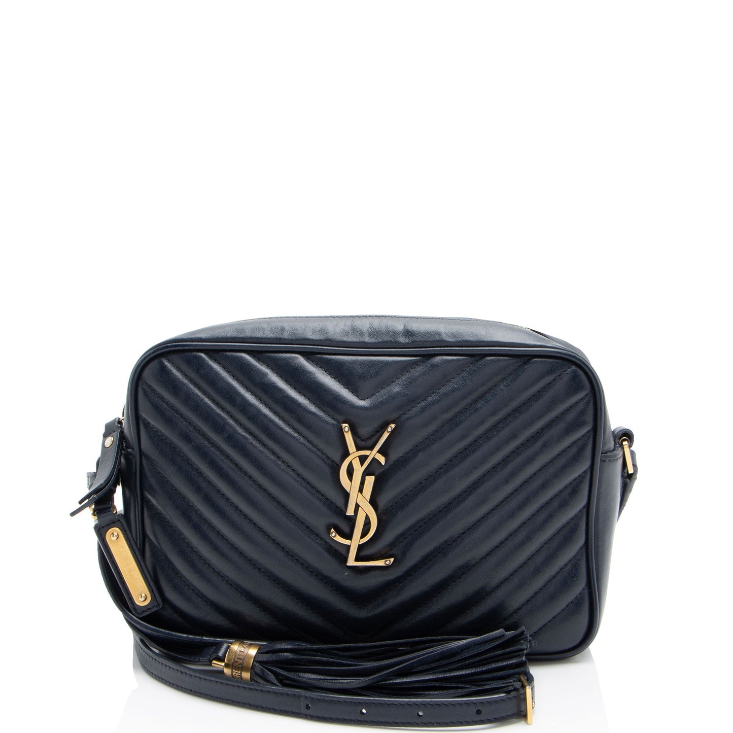 Saint Laurent Matelasse Calfskin Monogram Lou Camera Bag (SHF-JZyzw6)
