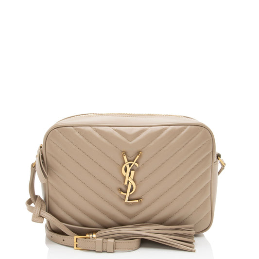 Saint Laurent Matelasse Calfskin Monogram Lou Camera Bag