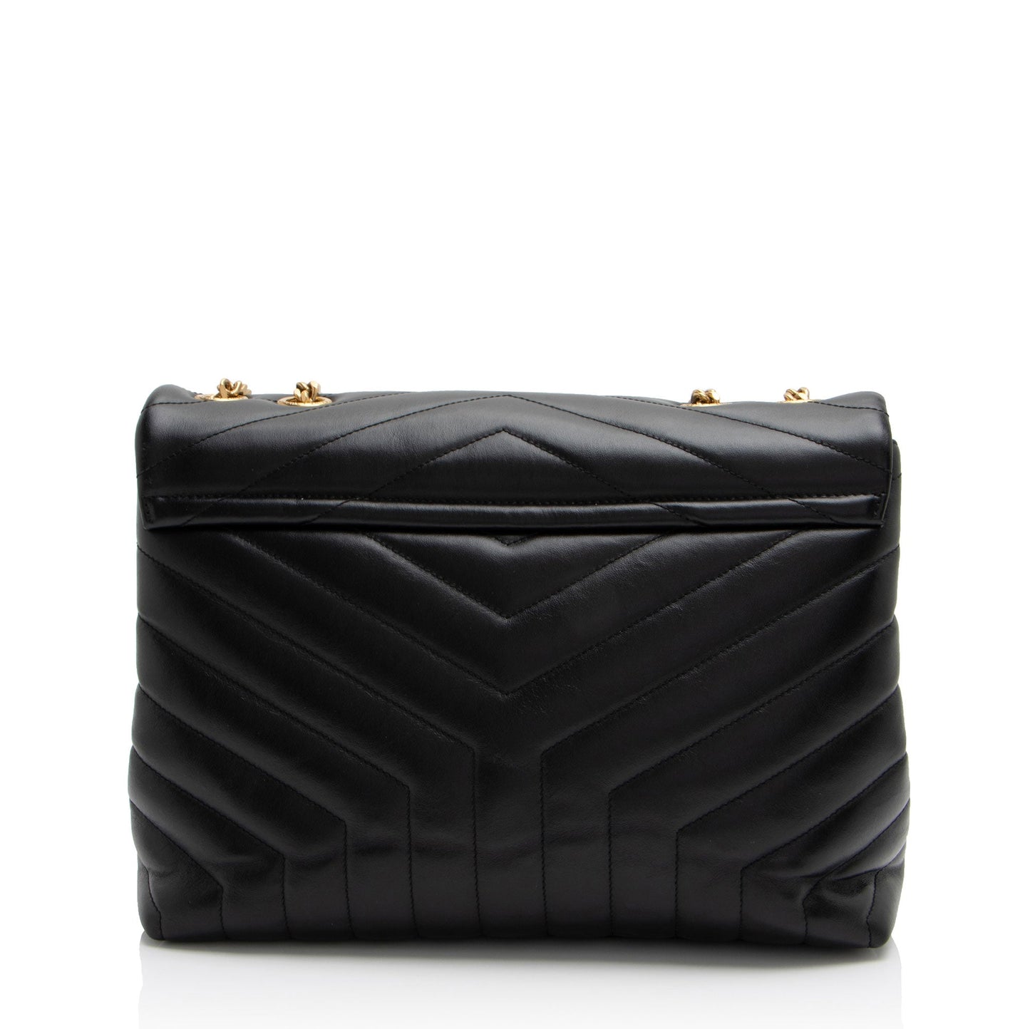 Saint Laurent Matelasse Calfskin Monogram LouLou Chain Medium Shoulder Bag (SHF-QYlKsA)