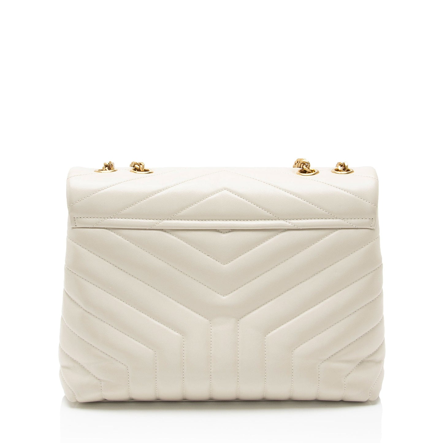 Saint Laurent Matelasse Calfskin Monogram LouLou Chain Medium Shoulder Bag