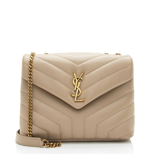 Saint Laurent Matelasse Calfskin Monogram LouLou Chain Small Crossbody (SHF-XSfoNV)