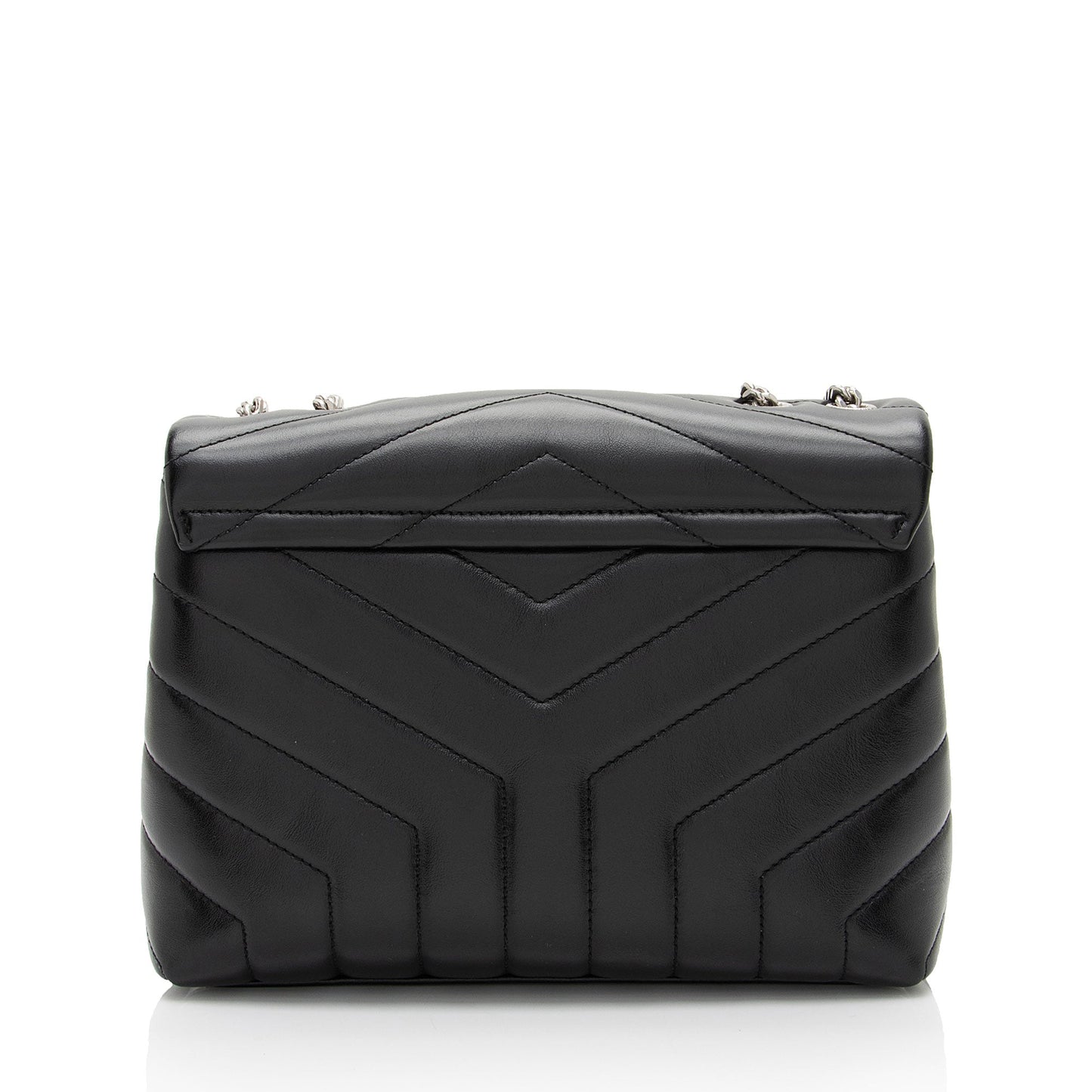 Saint Laurent Matelasse Calfskin Monogram LouLou Chain Small Crossbody (SHF-2881qg)