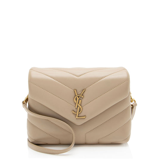 Saint Laurent Matelasse Calfskin Monogram LouLou Toy Crossbody (SHF-I8aWGS)
