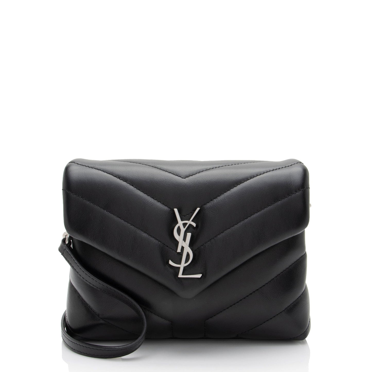 Saint Laurent Matelasse Calfskin Monogram LouLou Toy Crossbody (SHF-rRbE8j)
