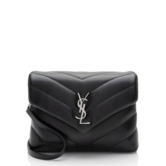 Saint Laurent Matelasse Calfskin Monogram LouLou Toy Crossbody (SHF-rRbE8j)