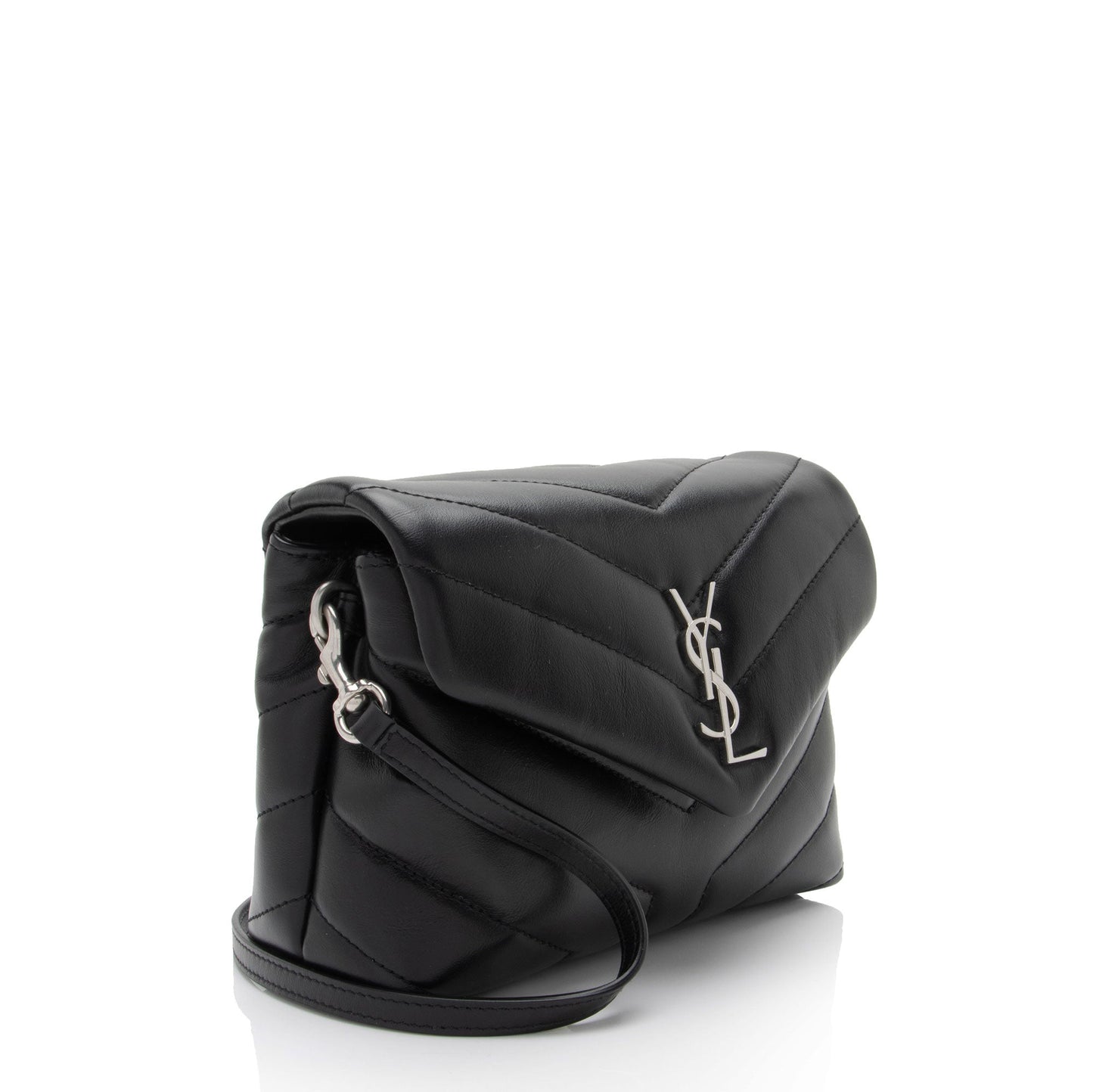 Saint Laurent Matelasse Calfskin Monogram LouLou Toy Crossbody (SHF-rRbE8j)