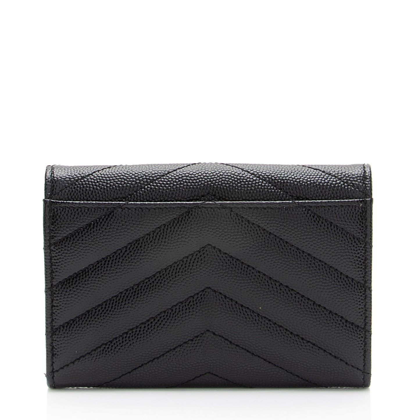 Saint Laurent Matelasse Grain de Poudre Monogram Envelope Small Wallet (SHF-XLuWqS)