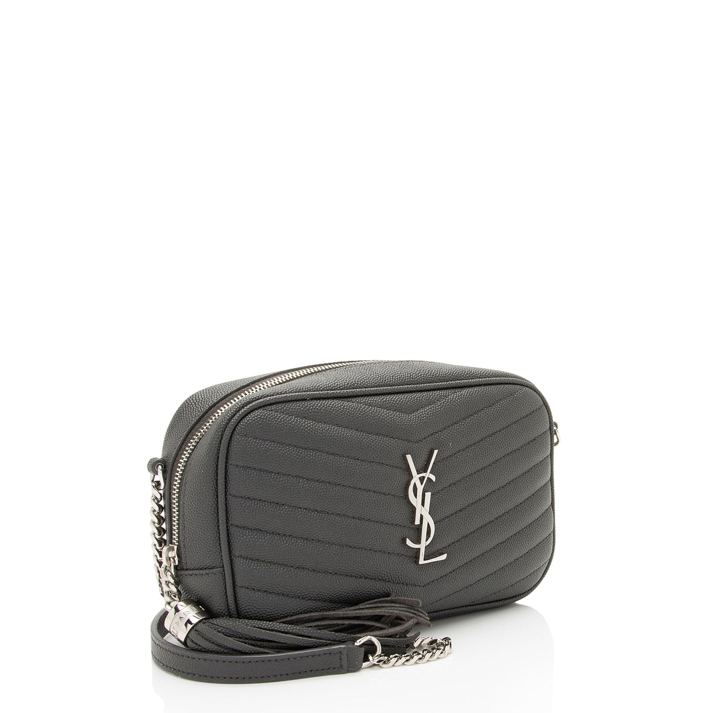 Saint Laurent Matelasse Grain de Poudre Monogram Lou Mini Camera Bag