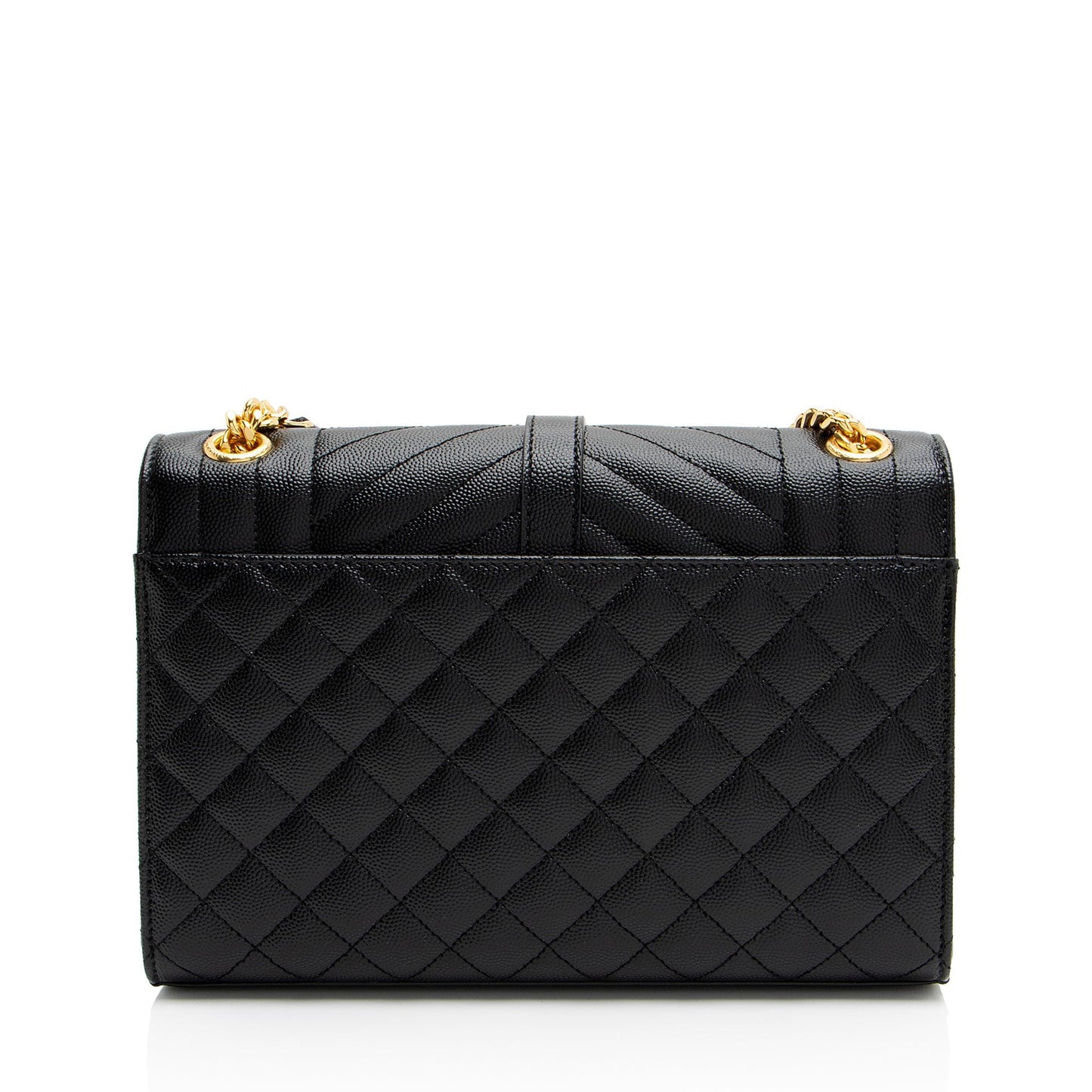 Saint Laurent Mixed Matelasse Grain de Poudre Monogram Medium Shoulder Bag (SHF-q1dWci)