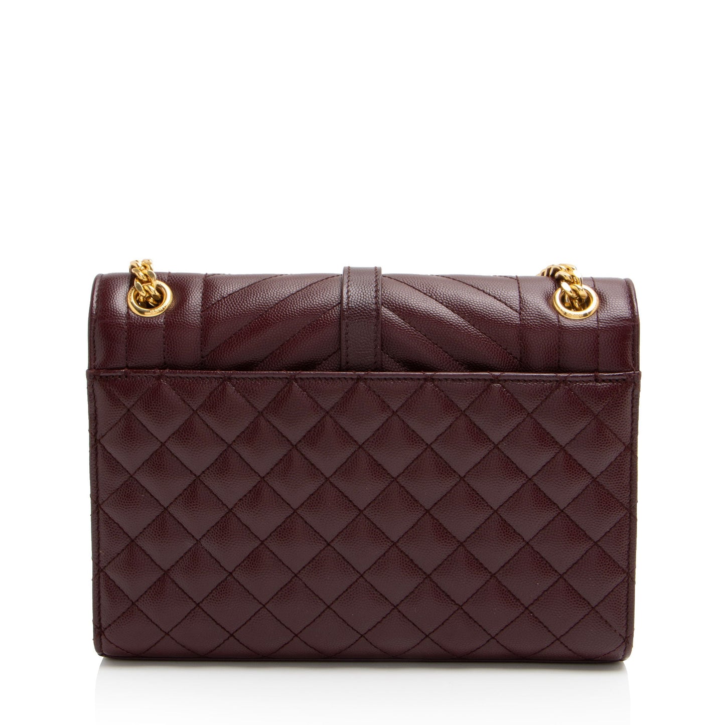 Saint Laurent Mixed Matelasse Grain de Poudre Monogram Medium Shoulder Bag (SHF-3bCetN)