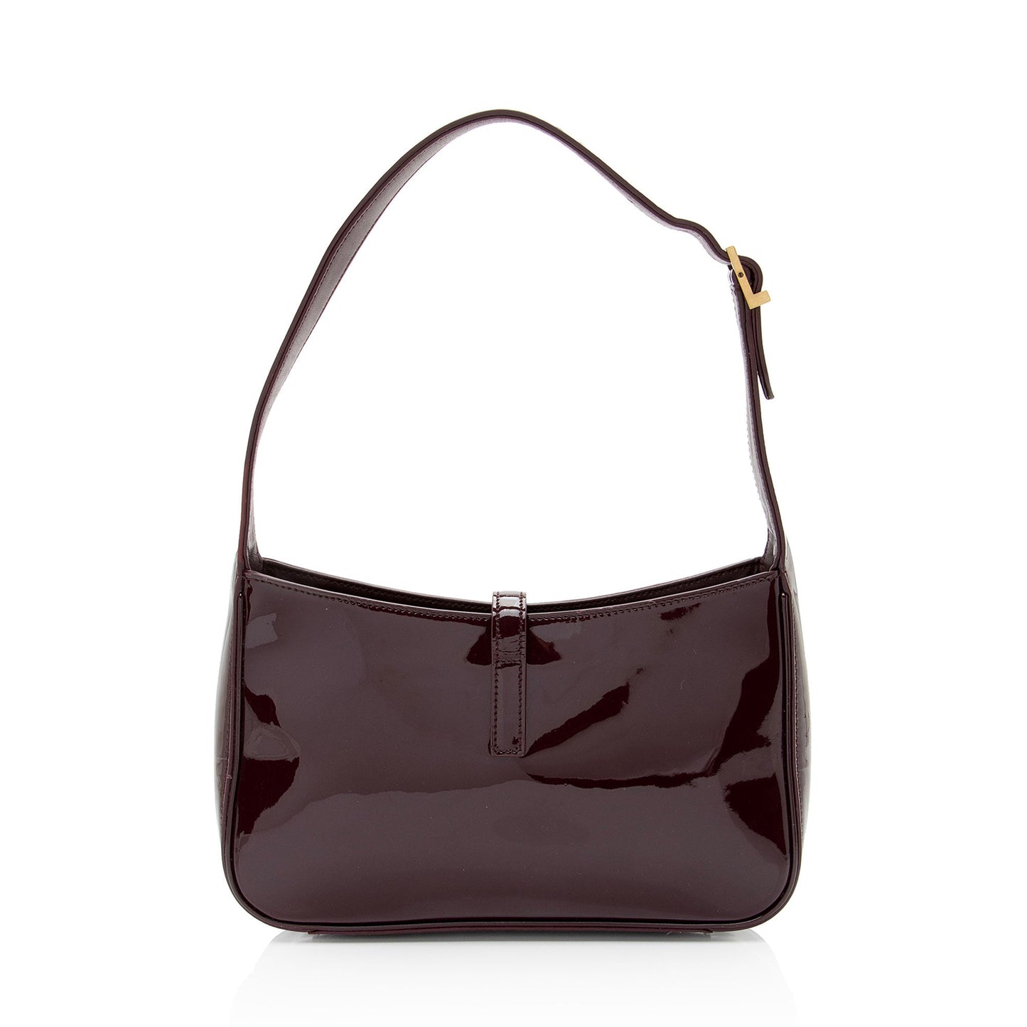 Saint Laurent Patent Leather Monogram Le 5 A 7 Hobo