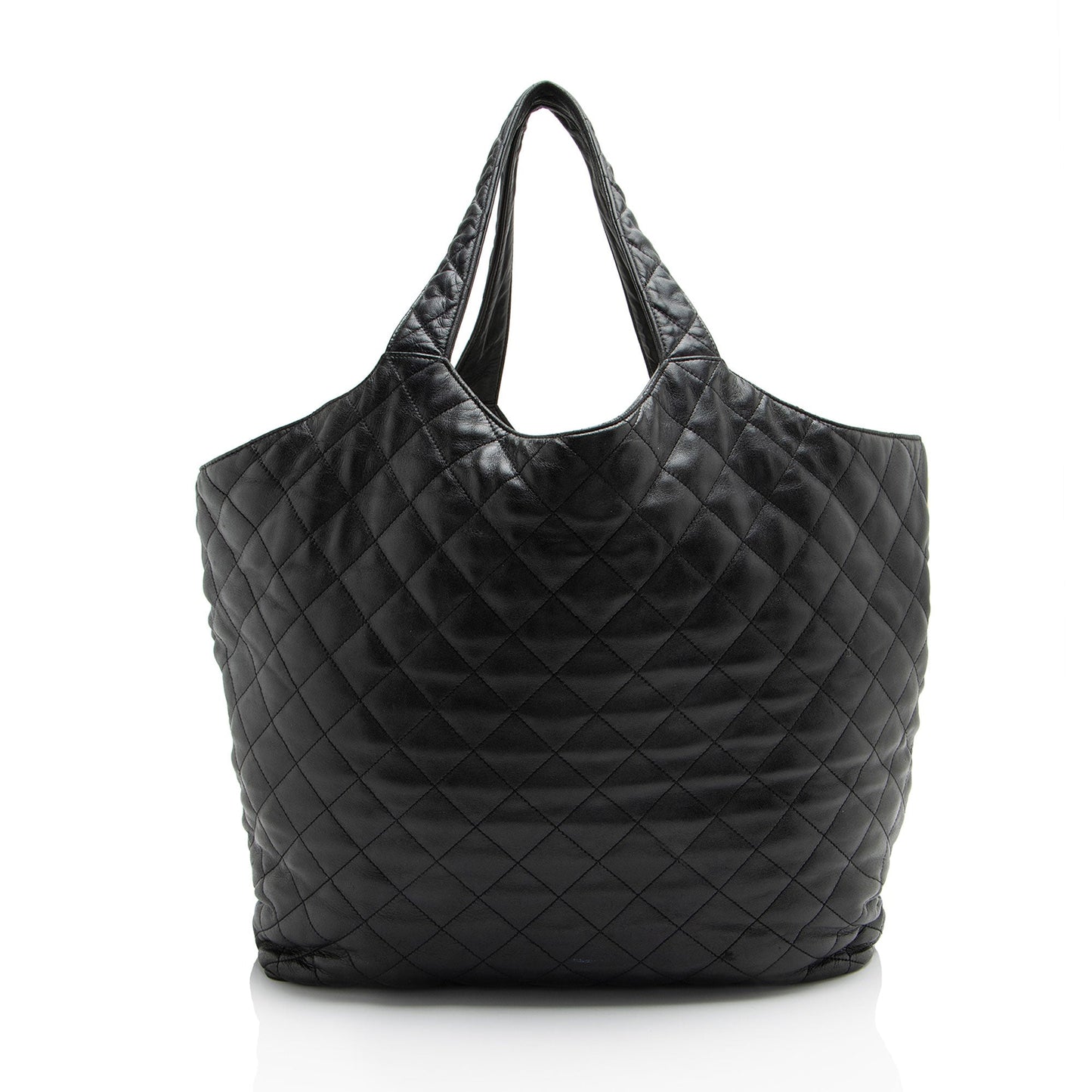 Saint Laurent Quilted Lambskin Monogram Icare Maxi Shopping Tote