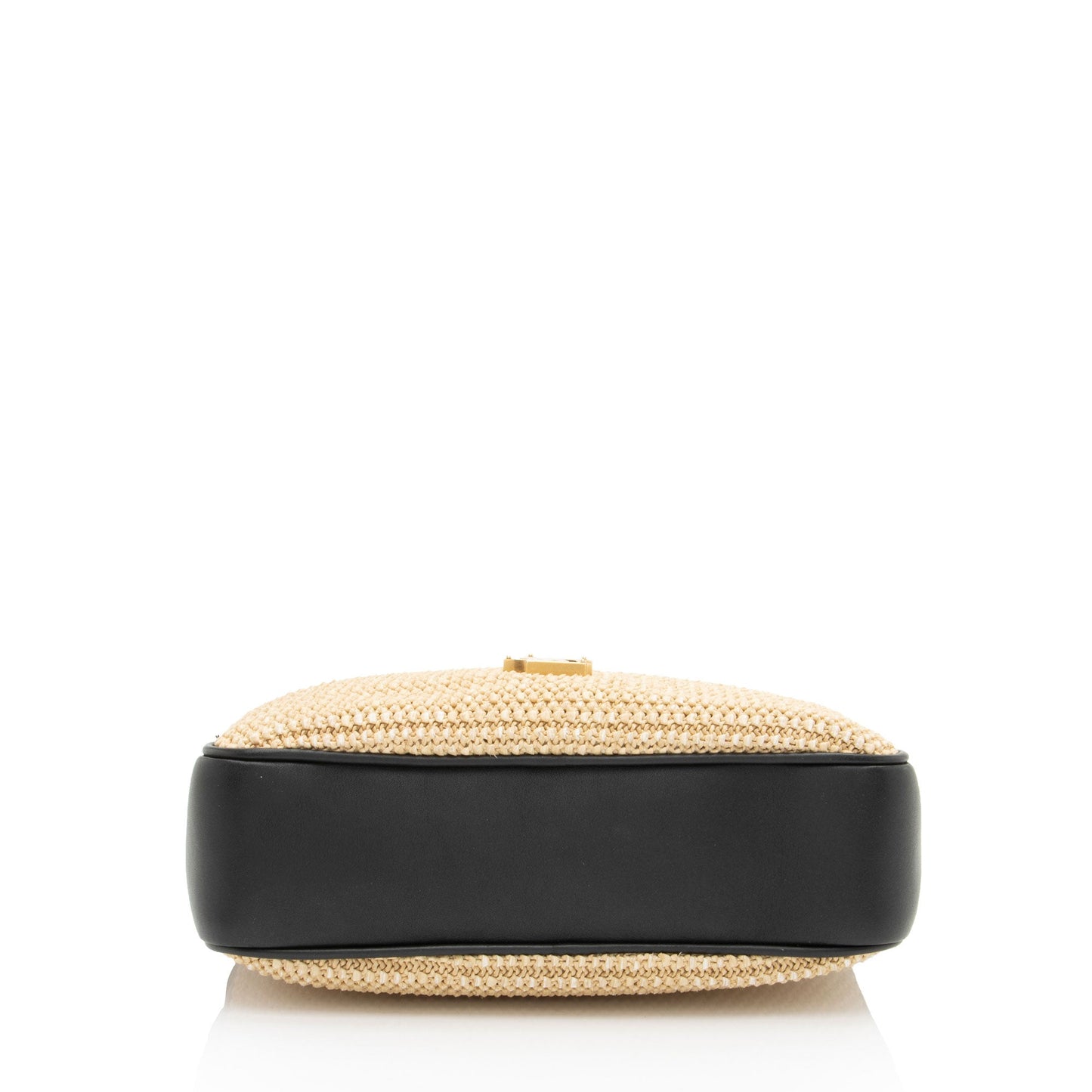 Saint Laurent Raffia Calfskin Monogram Lou Camera Bag