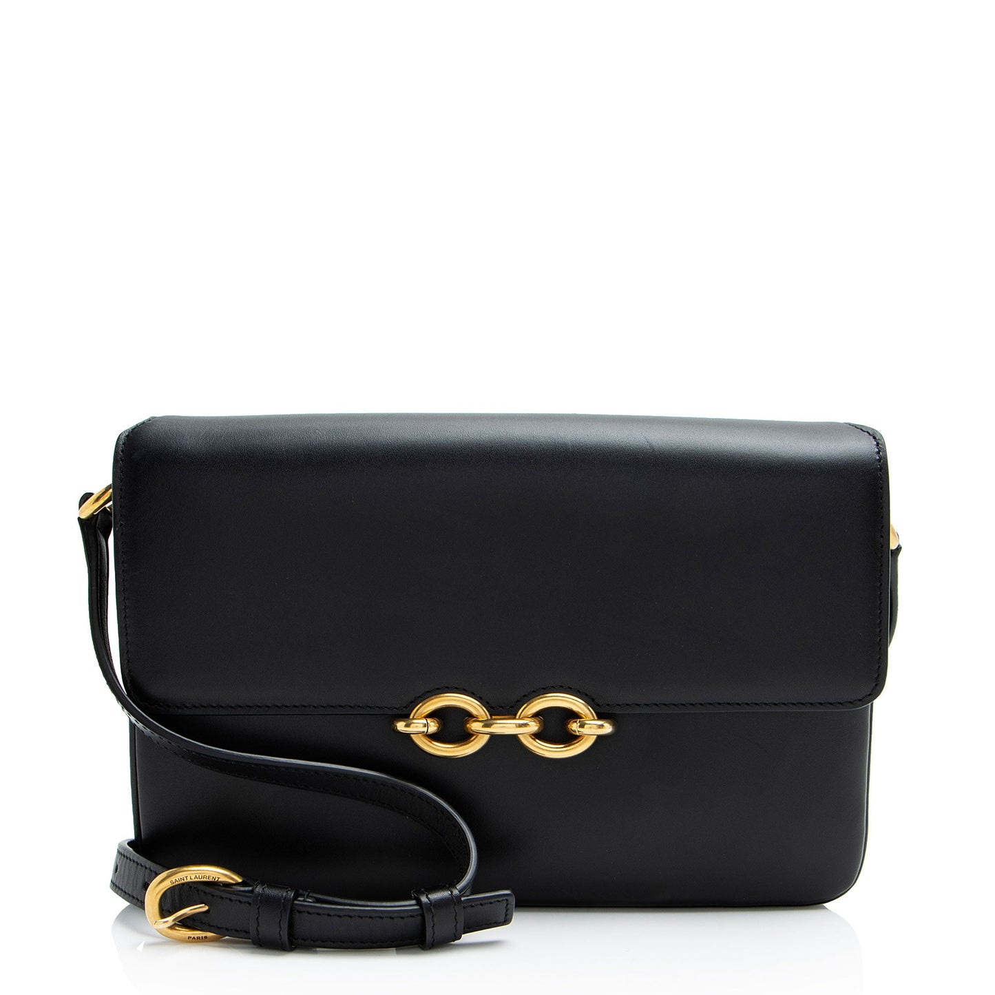 Saint Laurent Smooth Calfskin Le Maillon Shoulder Bag (SHF-kSXSwV)