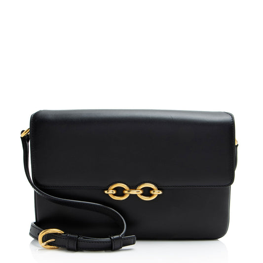 Saint Laurent Smooth Calfskin Le Maillon Shoulder Bag (SHF-kSXSwV)