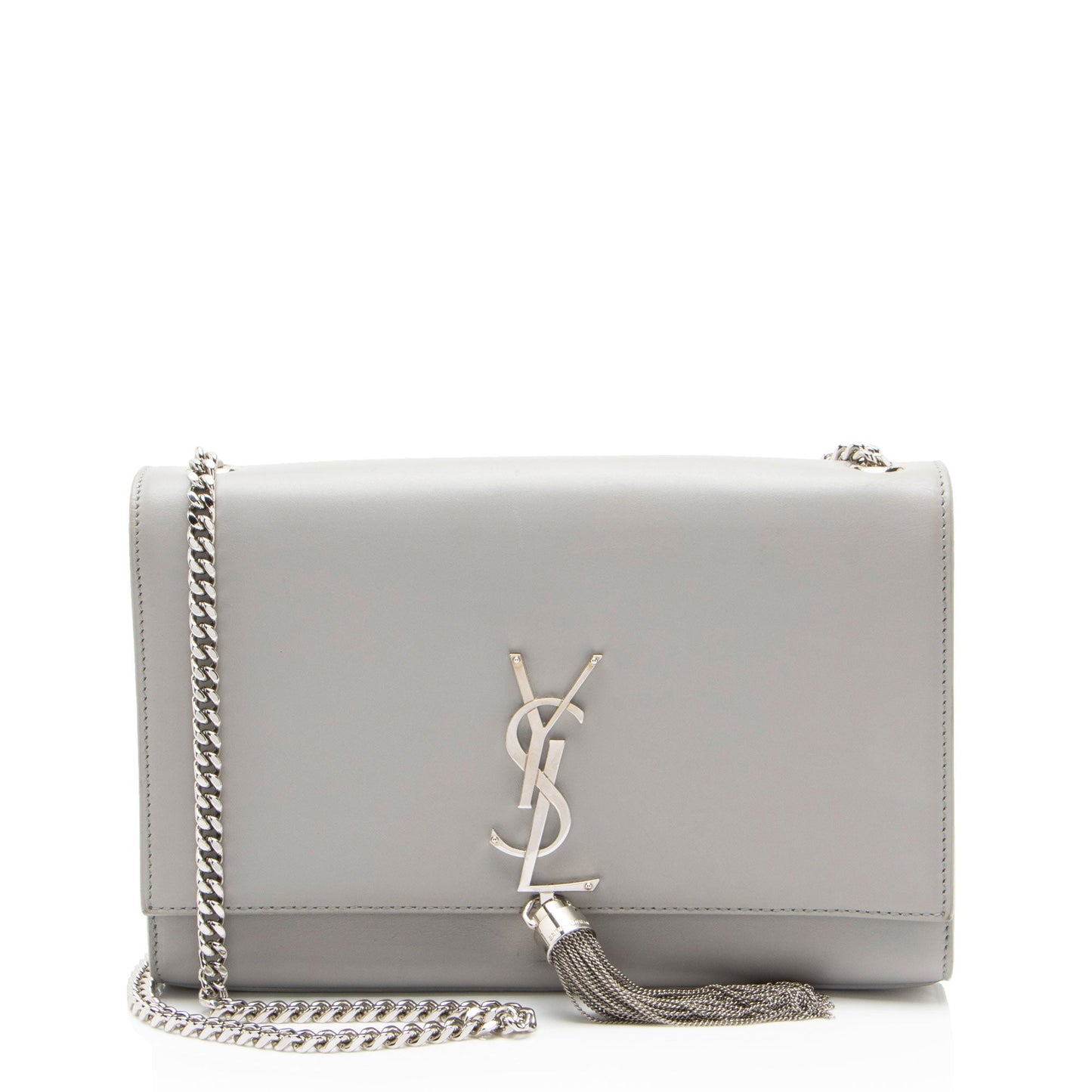 Saint Laurent Smooth Calfskin Monogram Kate Tassel Medium Shoulder Bag