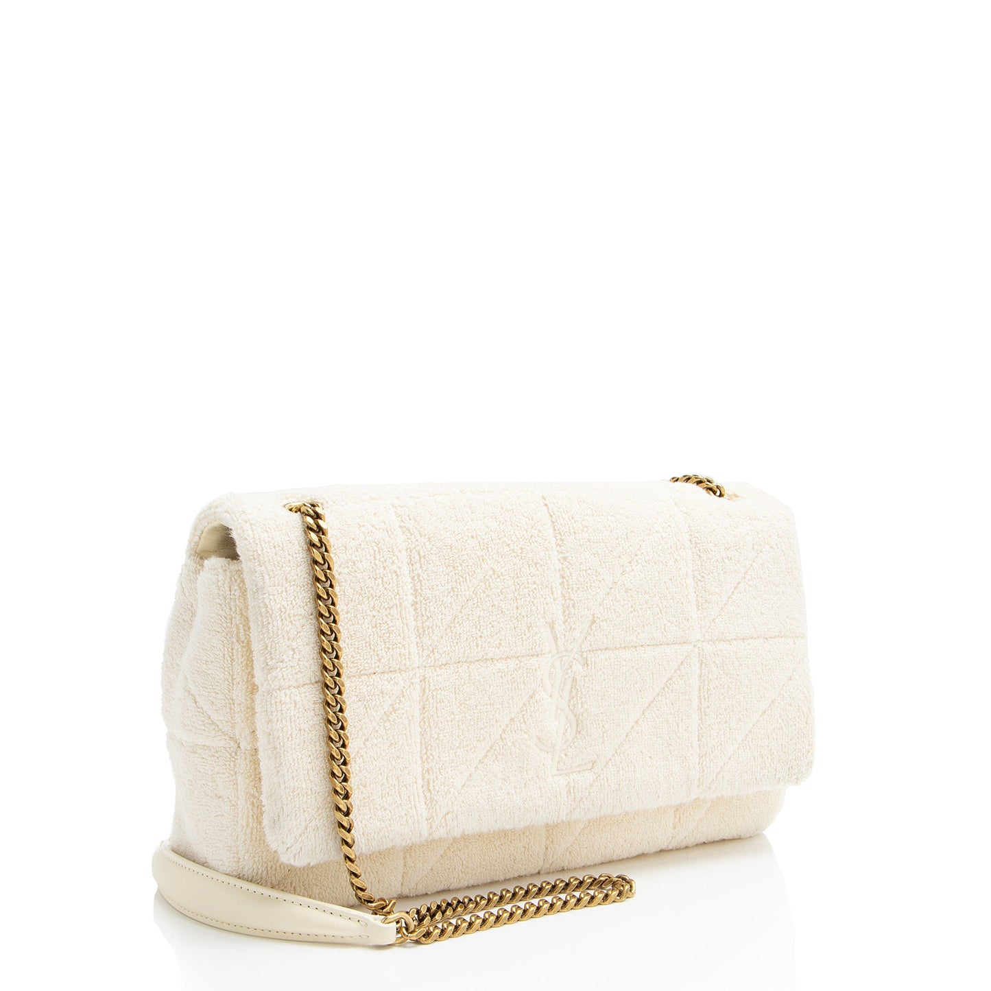 Saint Laurent Terry Cloth Monogram Jamie Medium Shoulder Bag (SHF-3cuogU)