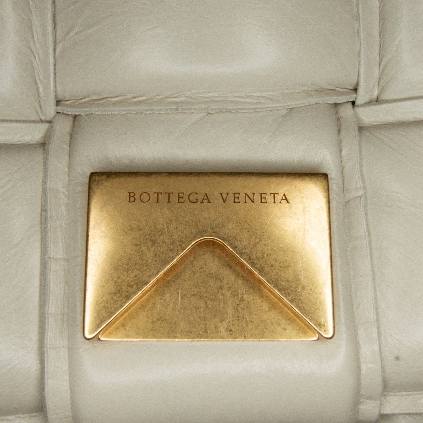White Bottega Veneta Nappa Intrecciato Padded Cassette Crossbody
