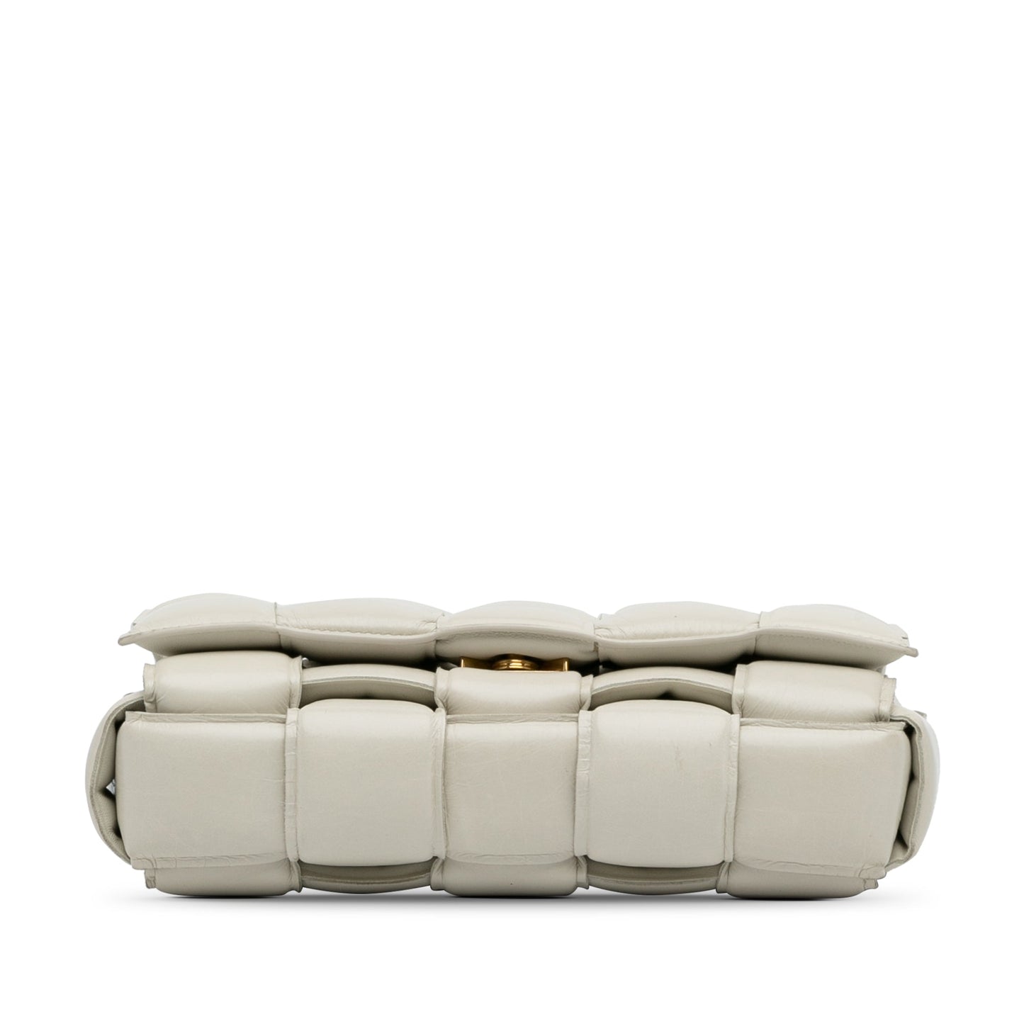 White Bottega Veneta Nappa Intrecciato Padded Cassette Crossbody