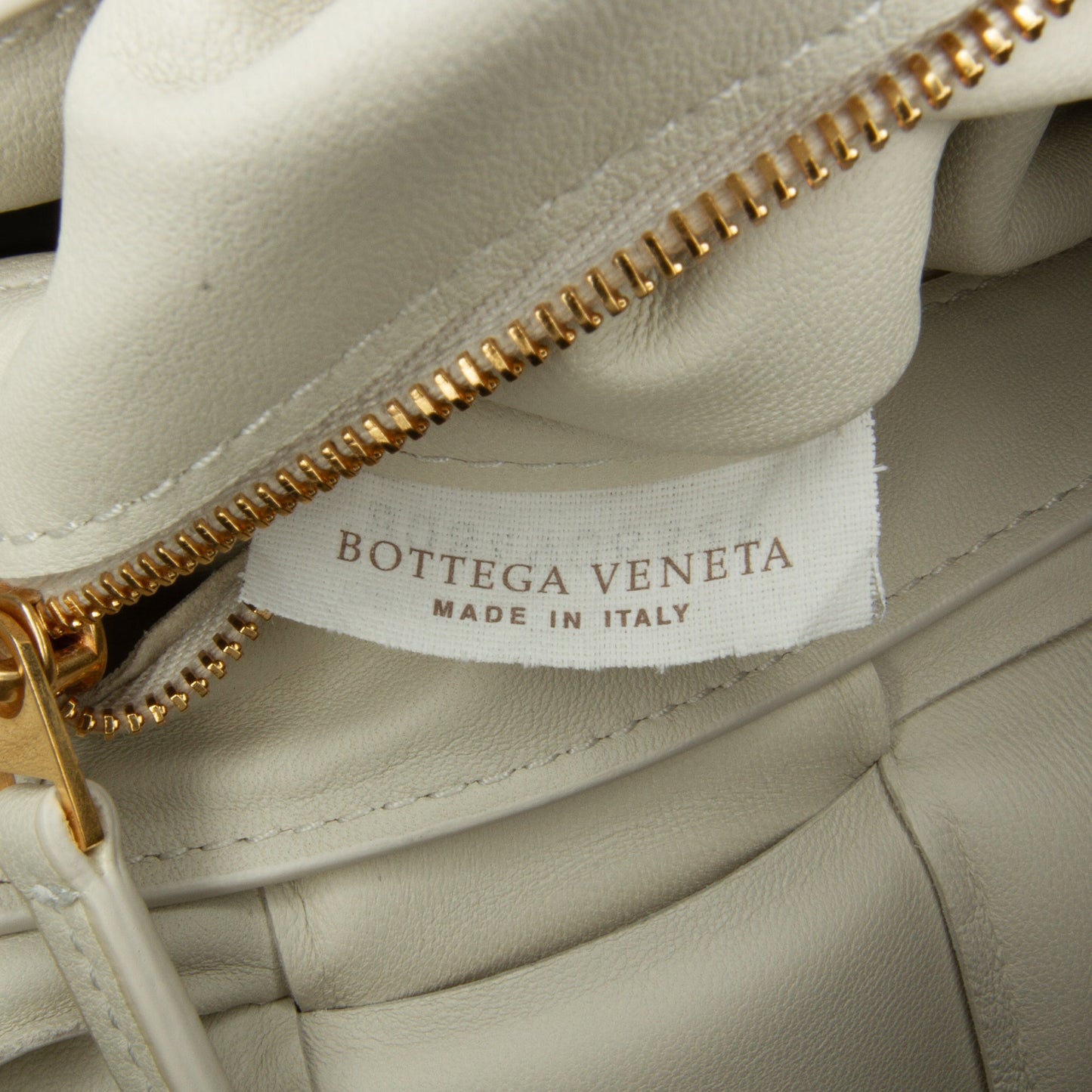 White Bottega Veneta Nappa Intrecciato Padded Cassette Crossbody