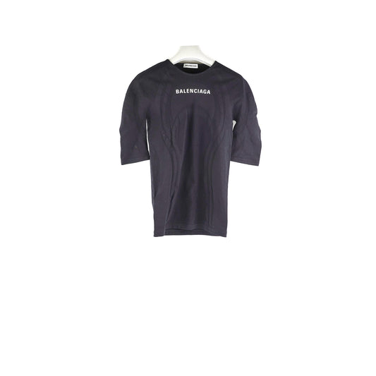 Balenciaga Black Logo Top -EU40/ AU 12
