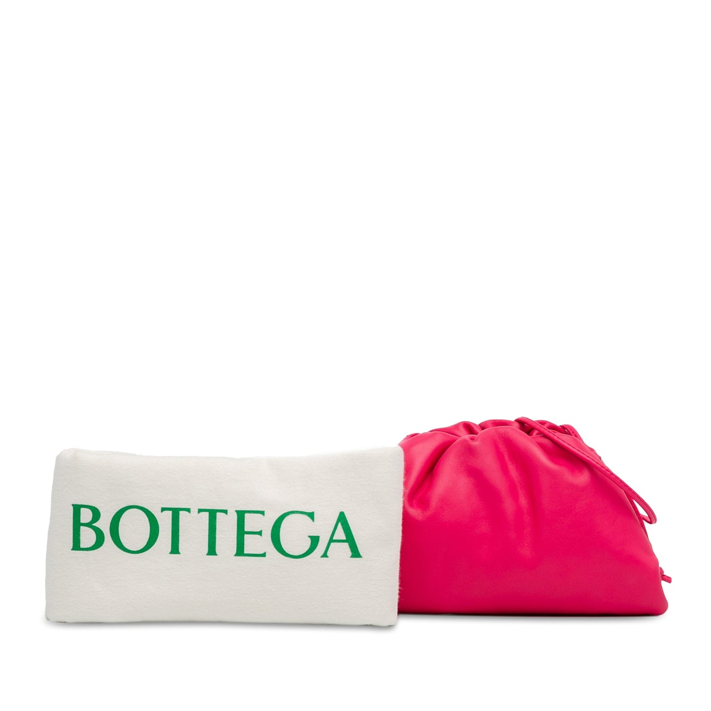 Pink Bottega Veneta Lambskin The Mini Pouch Crossbody Bag