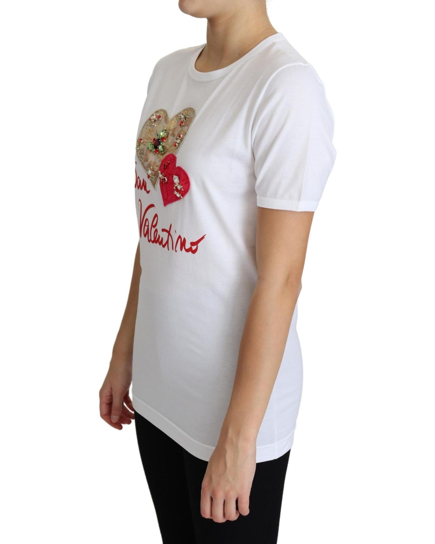 Dolce & Gabbana  Womens San Valentino Embellished TShirt