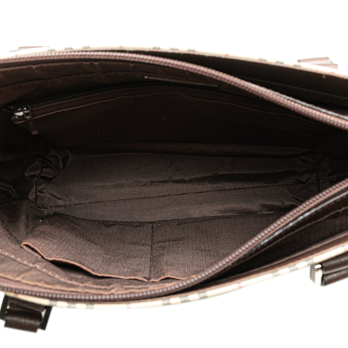 Brown Burberry House Check Canvas Tote