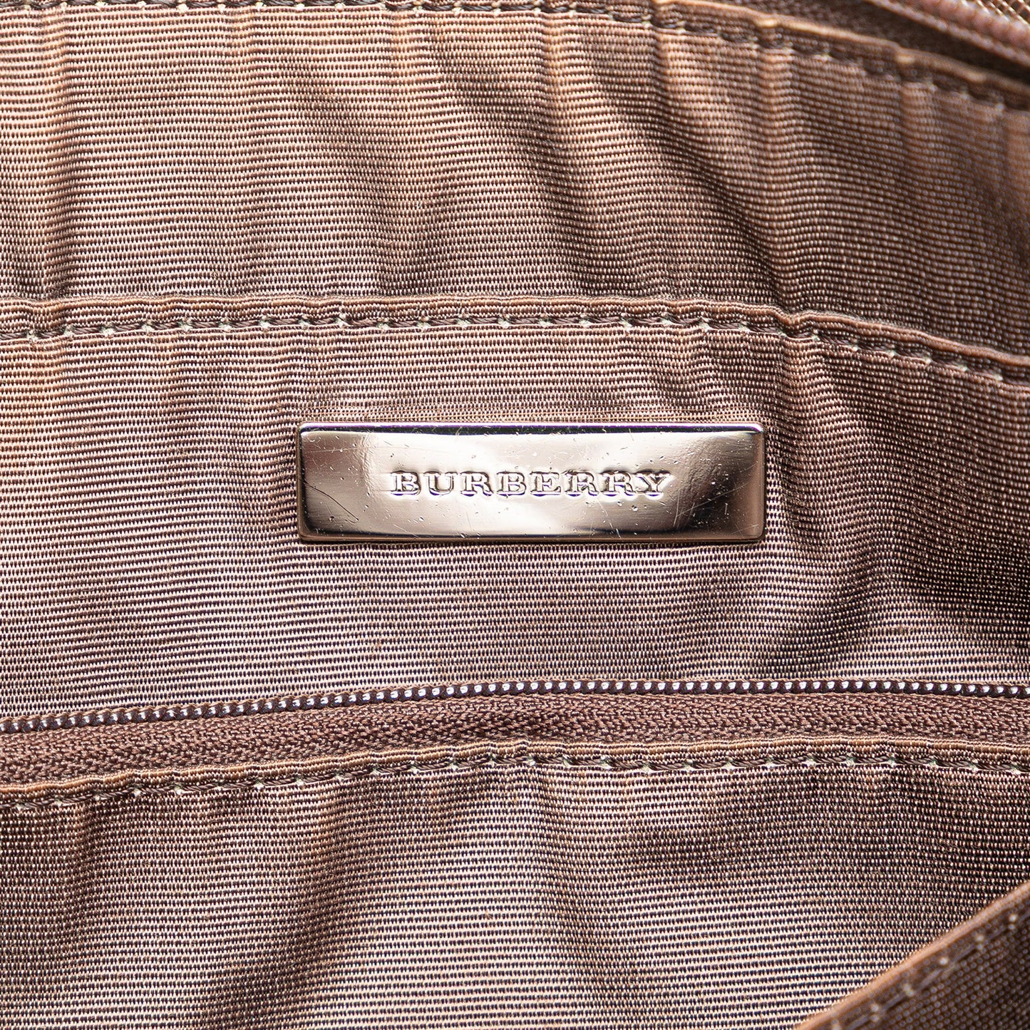 Brown Burberry House Check Canvas Tote