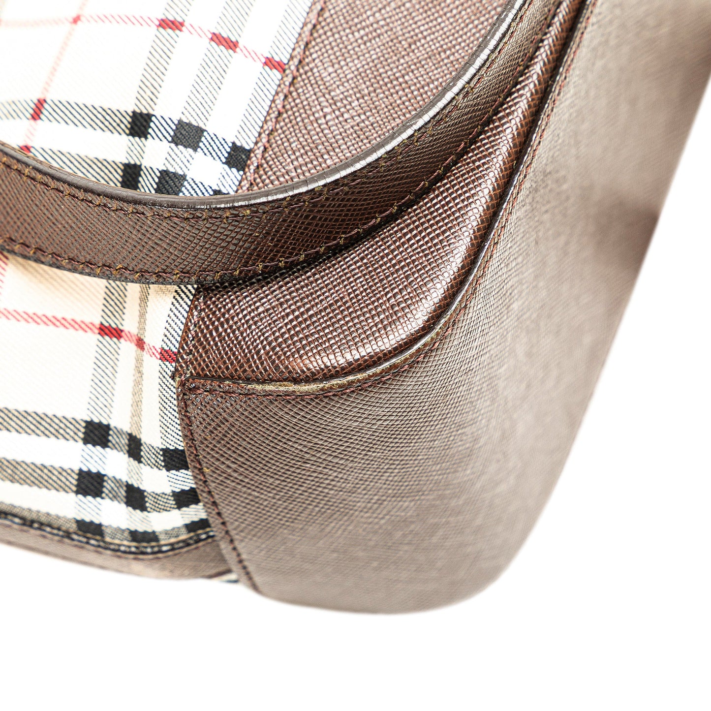 Brown Burberry House Check Canvas Tote